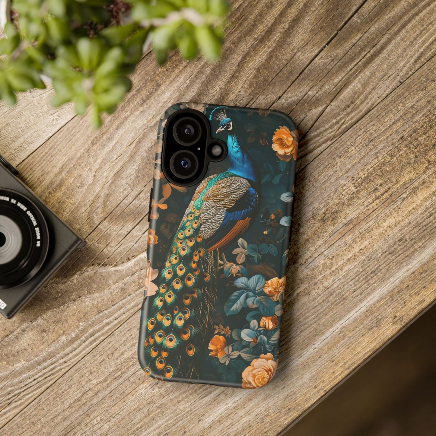 Peacock Phone Case - Elegant Floral Design, Tough Case for Protection, Unique Gift for Nature Lovers, Stylish Accessory, Eco-Friendly