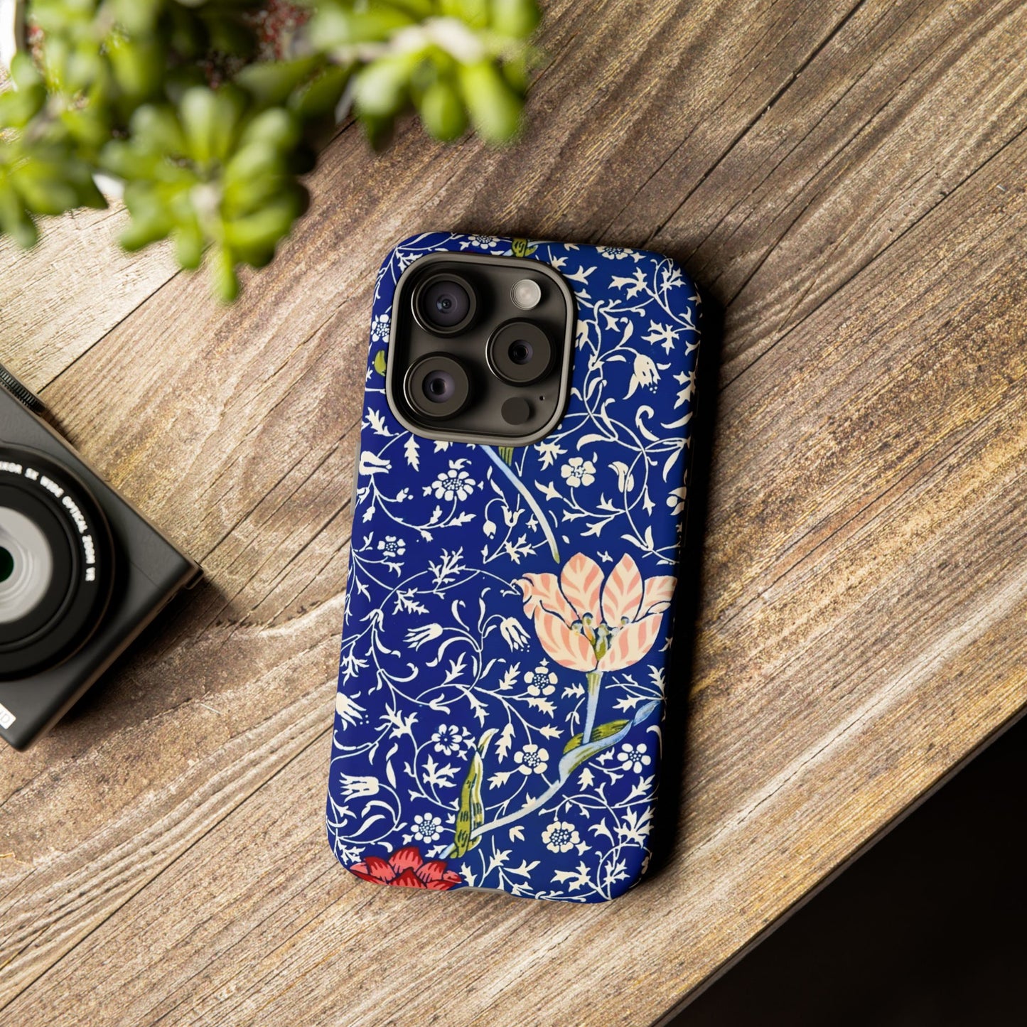 Floral Phone Case, Unique Tough Phone Cover, Gift for Her, Spring Decor, Durable Protective Case, Elegant Floral Design