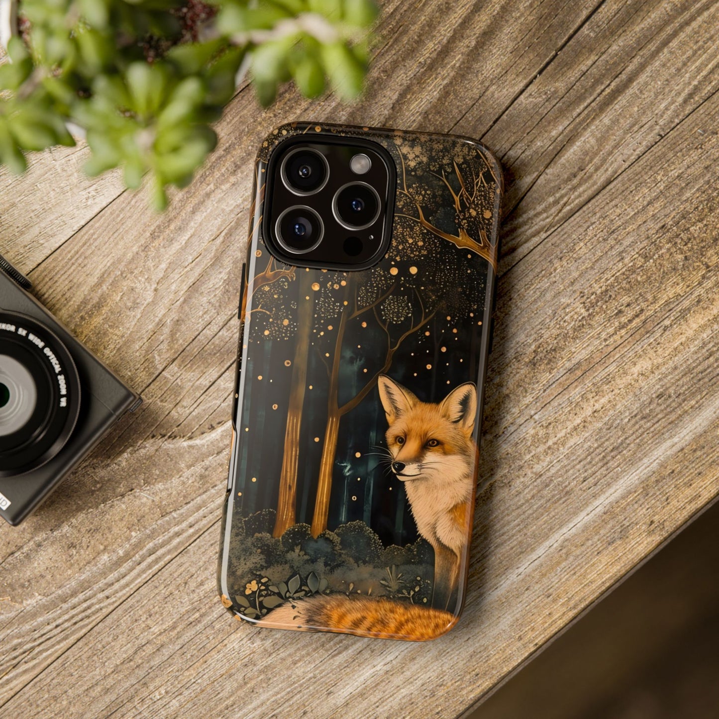 Fox Forest Phone Case, Cool Tough Case for Animal Lovers, Nature Themed Accessory, Unique Gifts for Her, Wildlife Protection