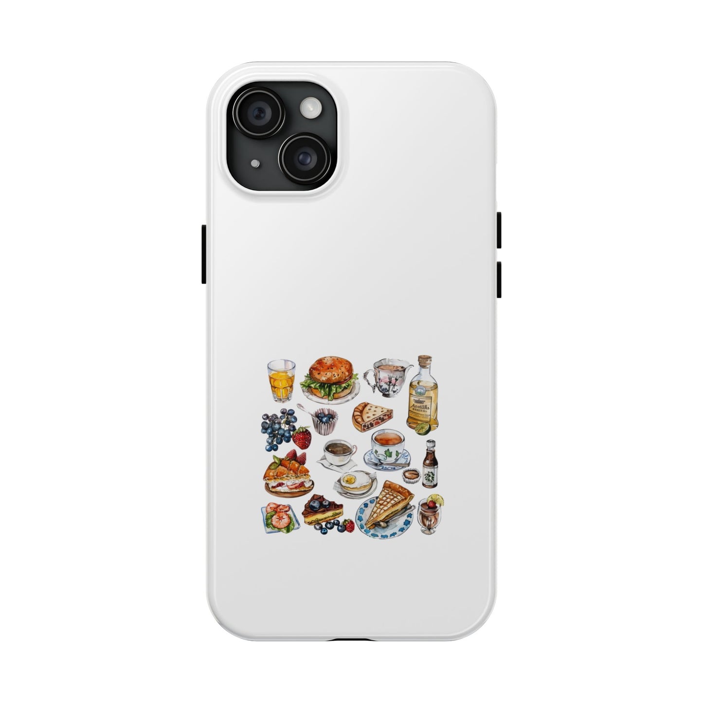 Foodie Tough Phone Case with Gourmet Feast Design
