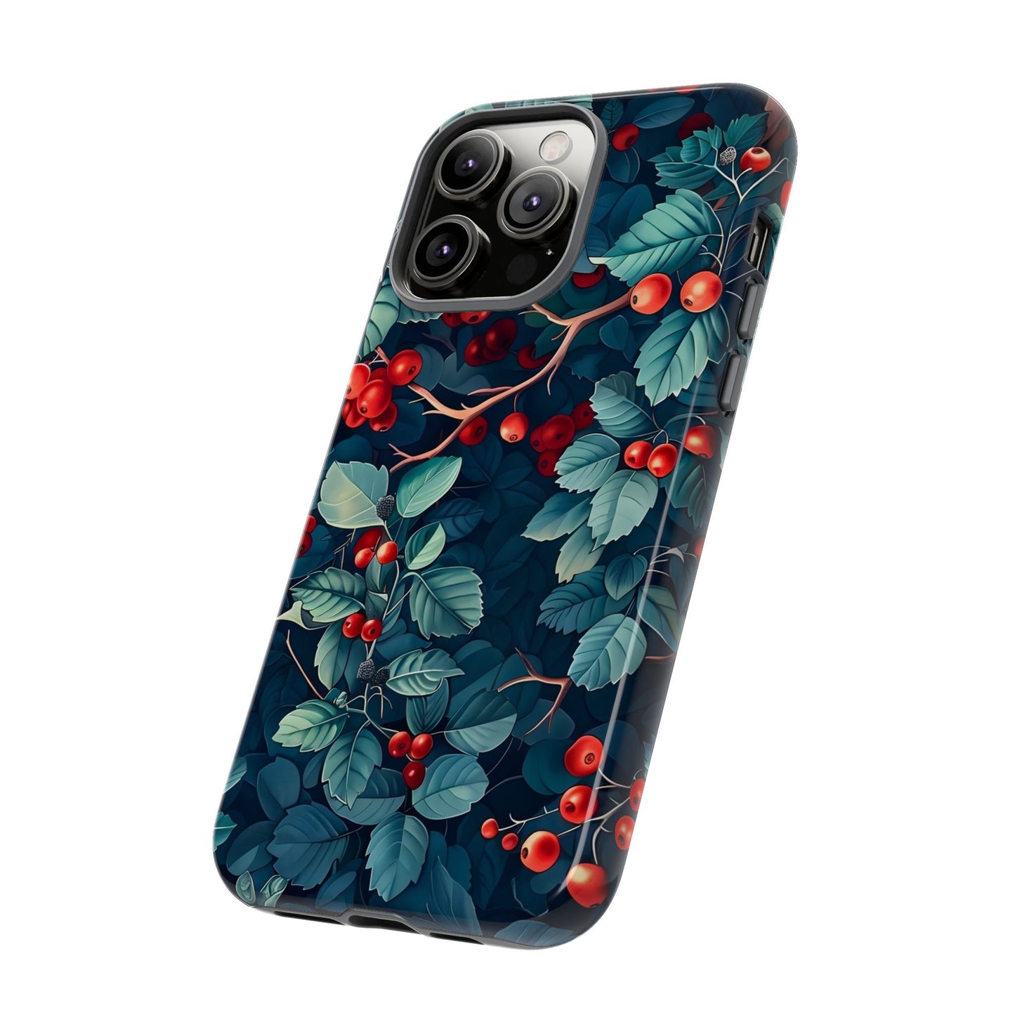 Berry Blossom Phone Case - Nature Lover's Gift, Floral Design, Cute Accessory for Spring, Unique Tech Cover, Perfect for Holidays