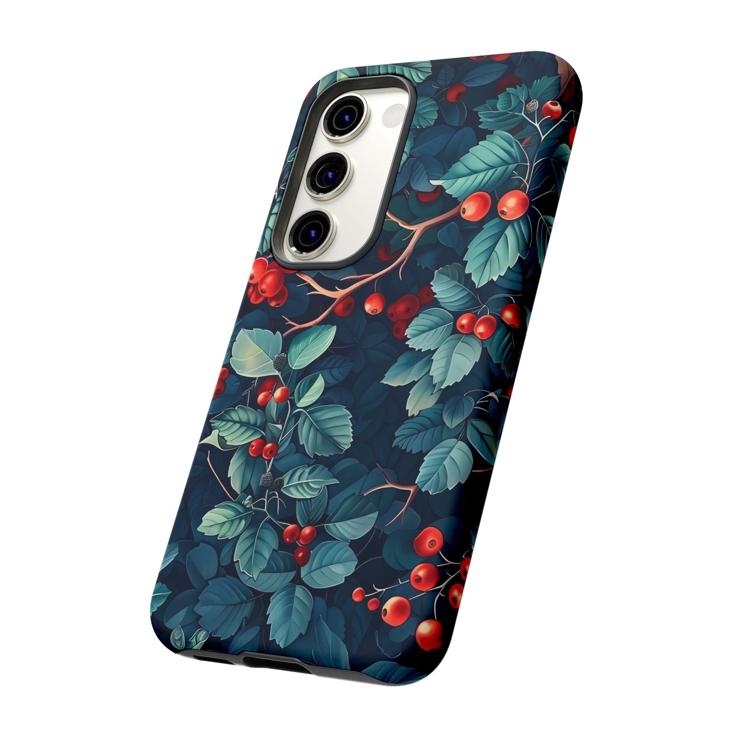 Berry Blossom Phone Case - Nature Lover's Gift, Floral Design, Cute Accessory for Spring, Unique Tech Cover, Perfect for Holidays