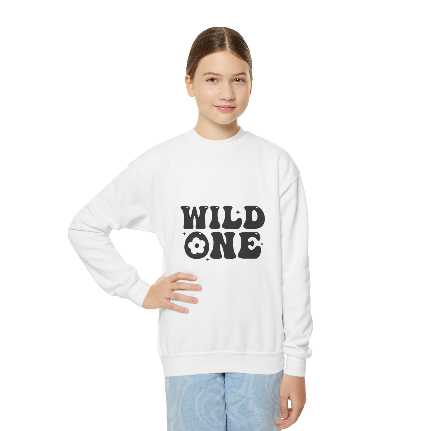 Wild One Youth Crewneck Sweatshirt - Perfect for Adventurous Kids