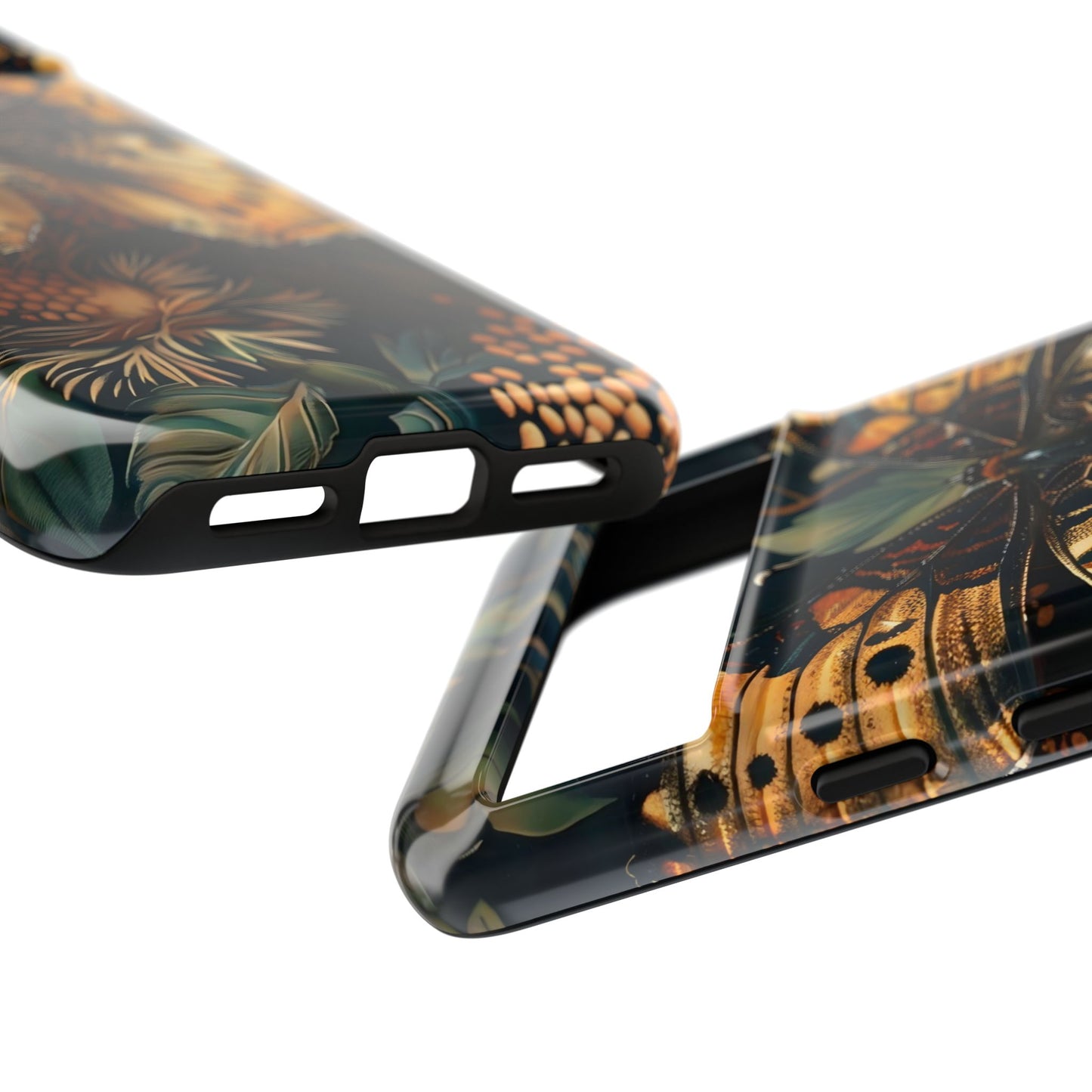 Butterfly Floral Phone Case, Tough Cases, Protective Cover, Unique Gift, Nature Lover, Art Print, Spring Decor
