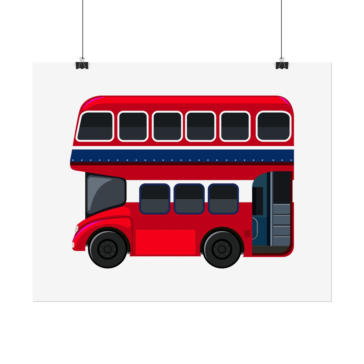 Red Double Decker Bus Rolled Posters