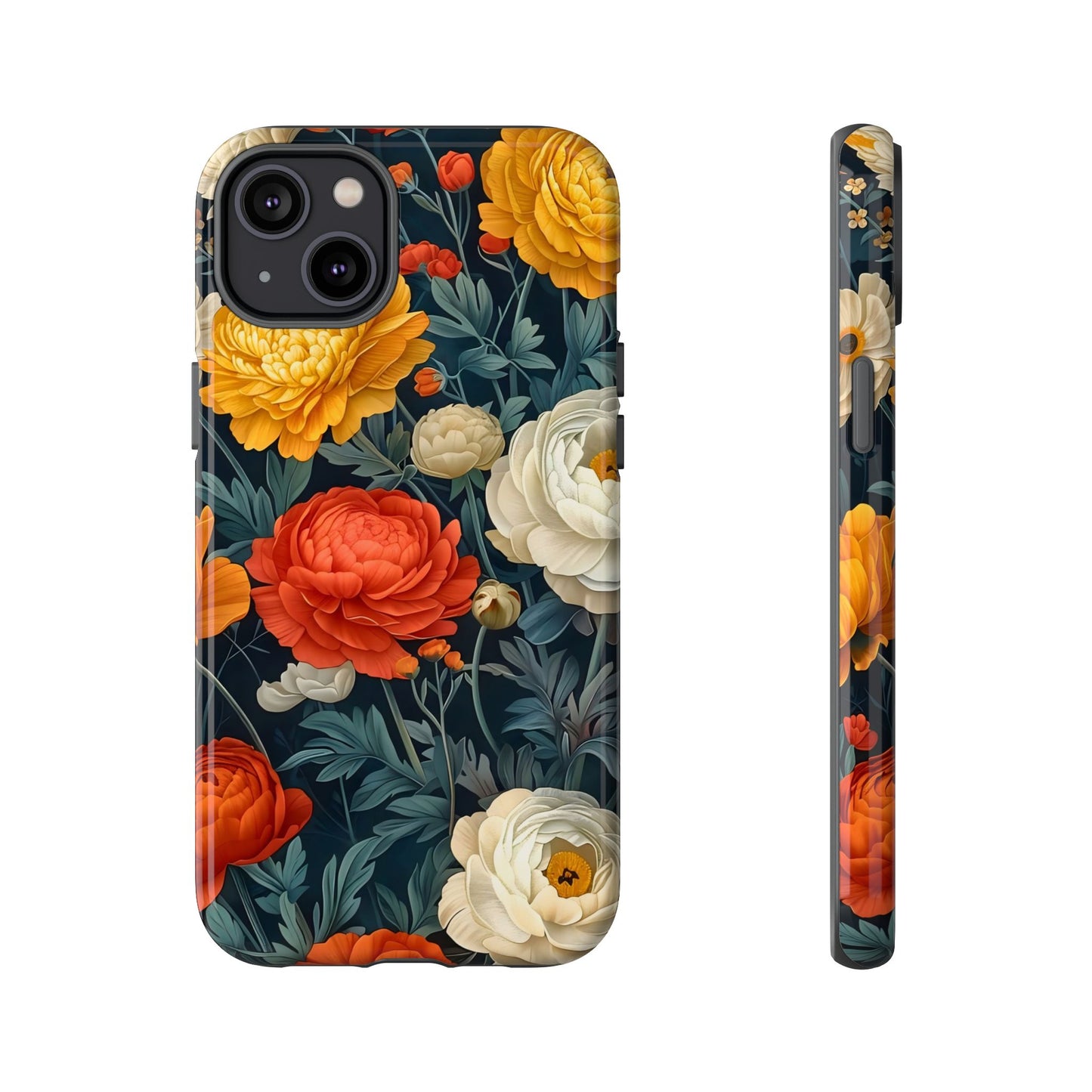 Floral Tough Case for Phones | Durable Floral Phone Cover, Boho Chic, Unique Gift for Her, Phone Protection, Flower Design