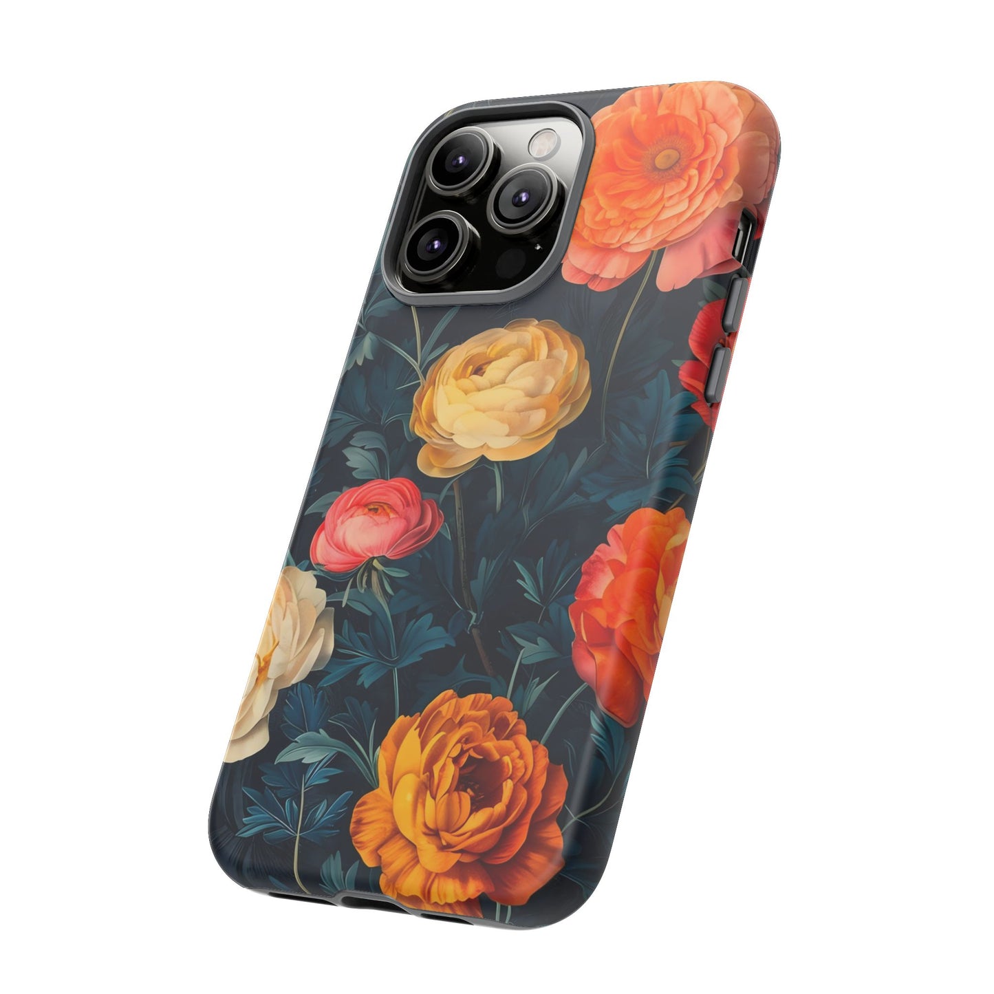 Floral Phone Case - Tough Cases, Stylish Protection, Gift for Flower Lovers, Customizable Cover, Floral Design Mobile Accessory