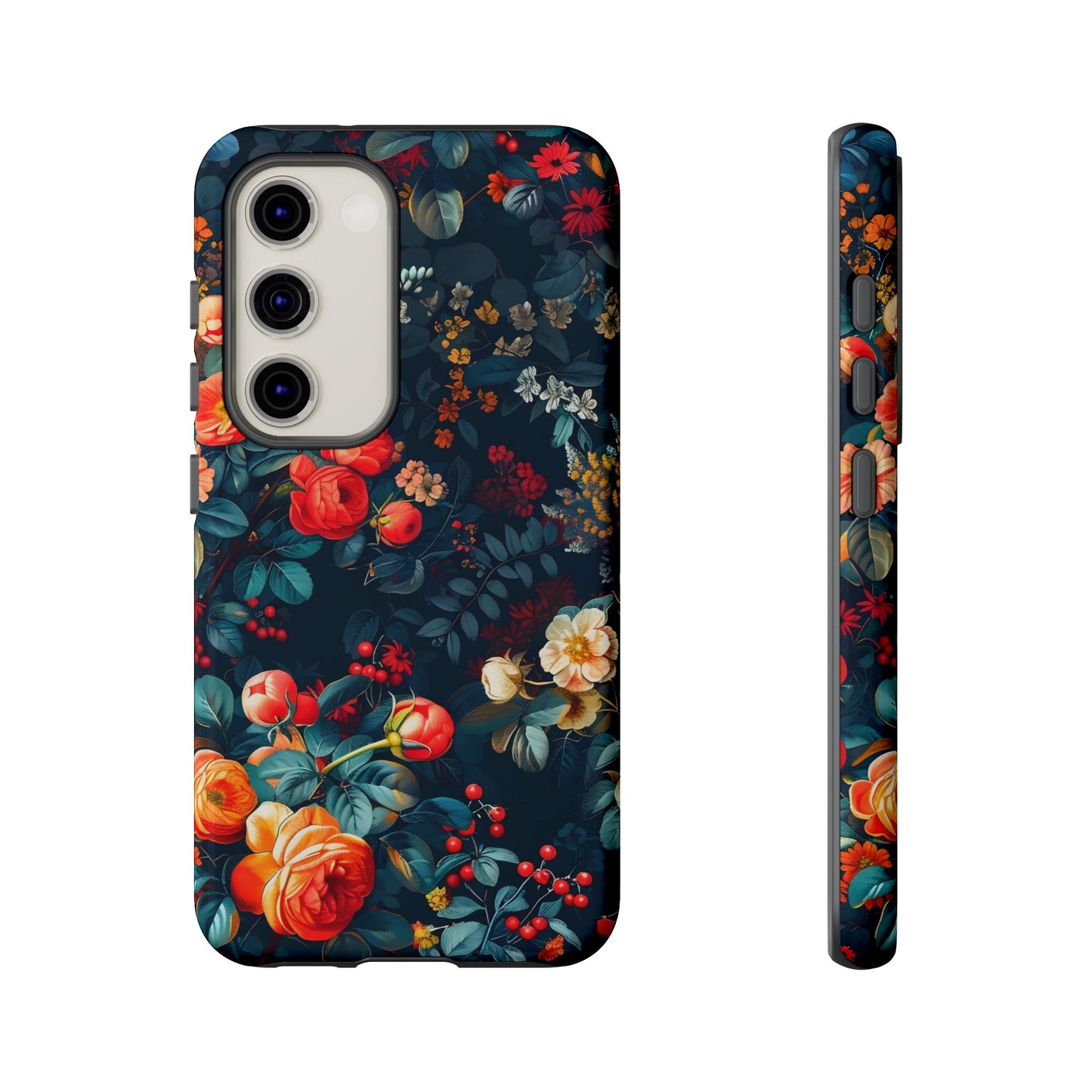 Floral Phone Case - Tough Cases, iPhone Protection, Elegant Floral Design, Gift for Her, Stylish Tech Accessory
