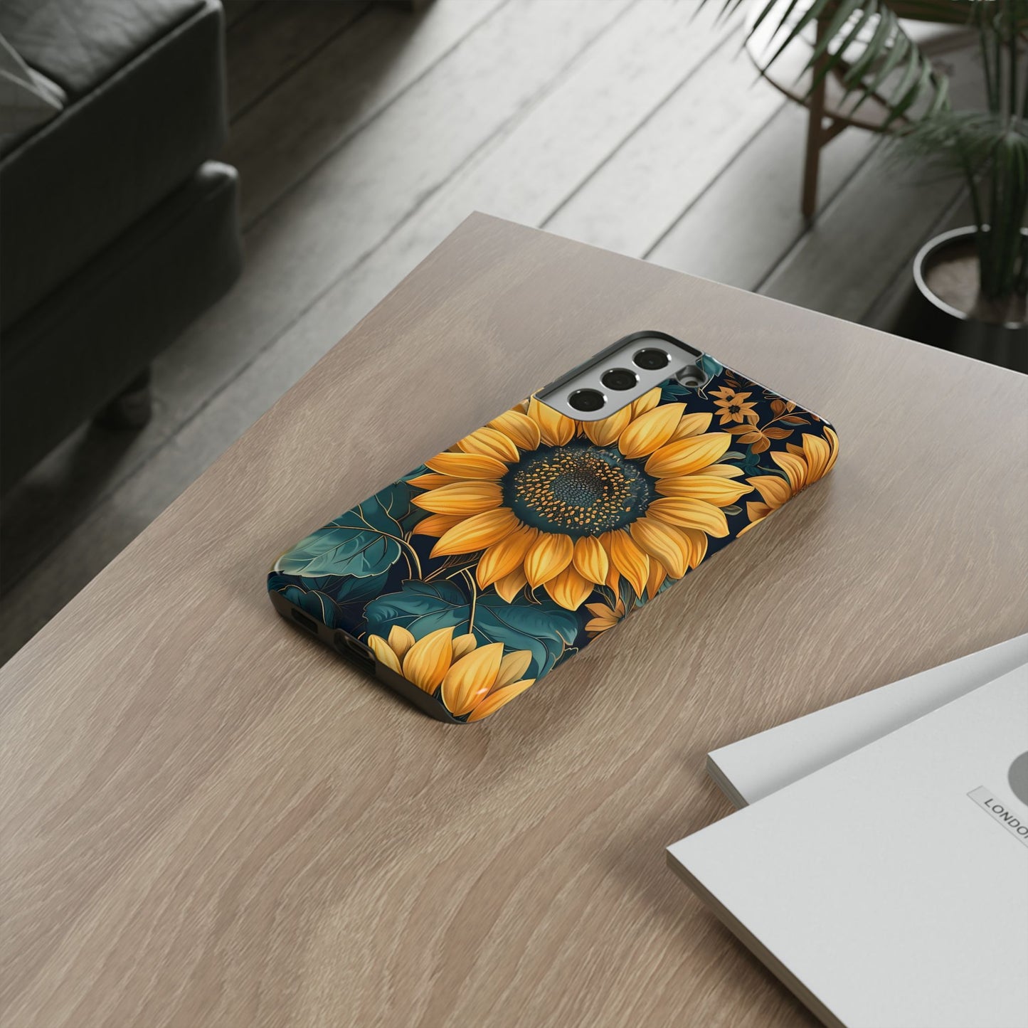 Sunflower Phone Case - Bright Floral Design, Stylish Tough Cover for Sunflower Lovers, Gift for Plant Enthusiasts, Mom Gift, Nature Lovers