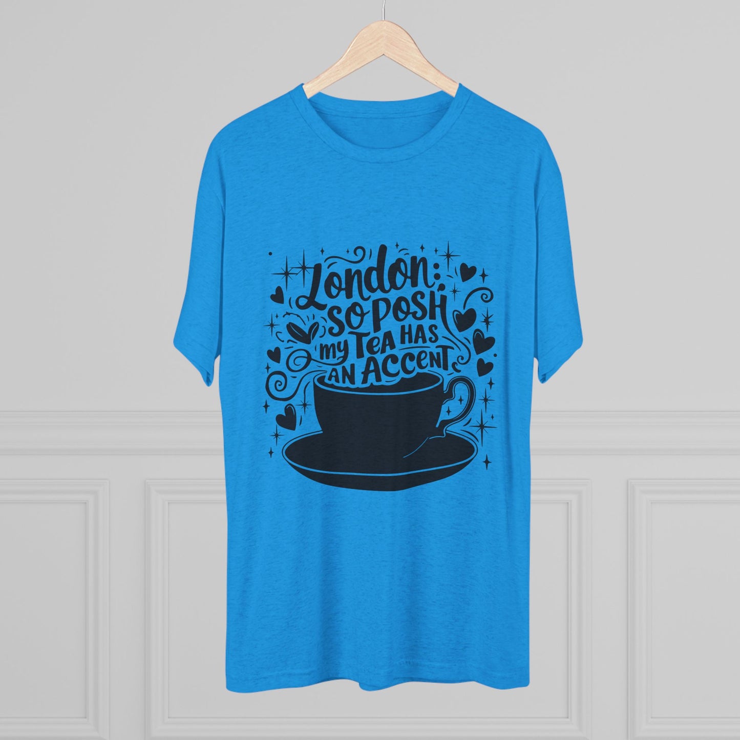 London's Nostalgic Tea Unisex Tri-Blend Crew Tee