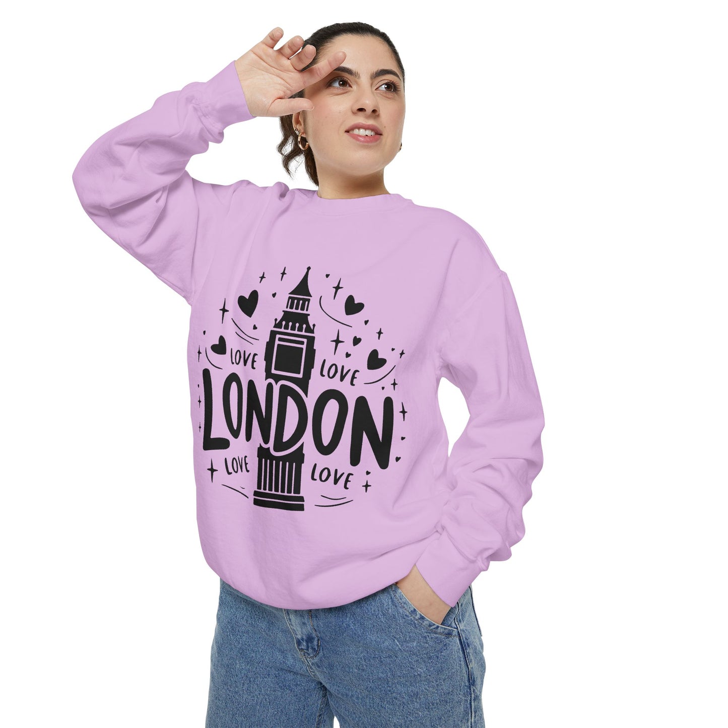 Unisex Garment-Dyed Sweatshirt - Lovely London