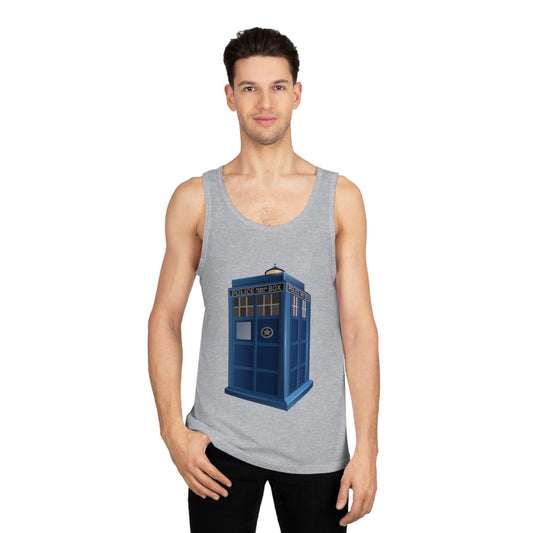 Unisex Softstyle™ Tank Top - British Police Public Call Box