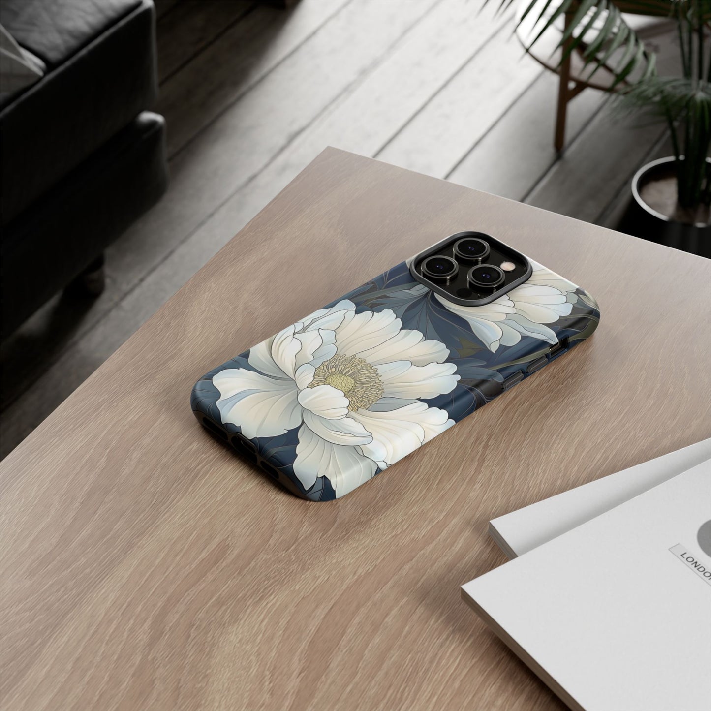 Elegant Floral Phone Case, Floral iPhone Cover, Flower Art Phone Case, Eco-Friendly Mobile Protection, Tough & Stylish Phone Case