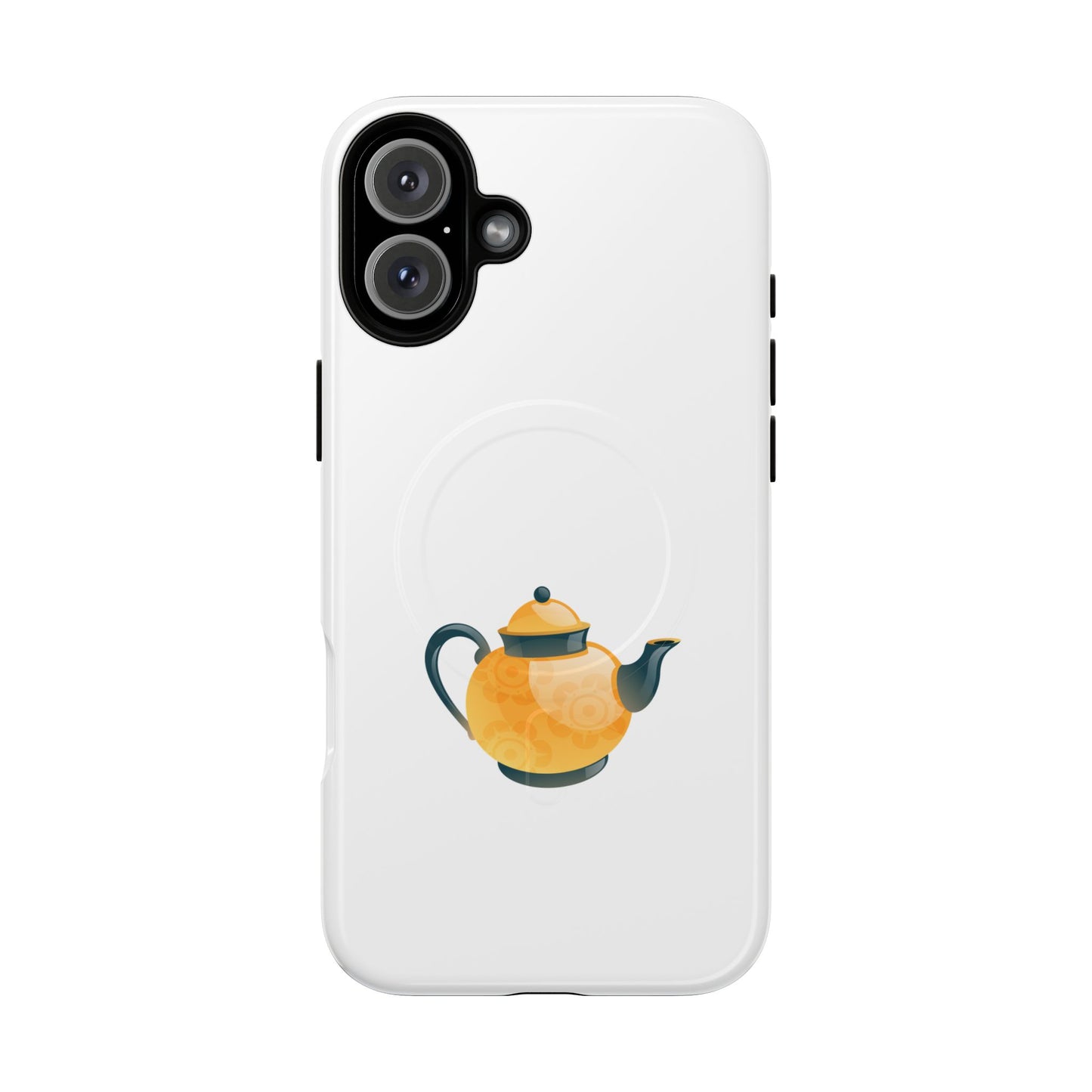 Chic Teapot Magnetic Phone Case, Tough Magnetic Cases, Phone Accessory, Gift for Tea Lovers, Unique Phone Case, Stylish Mobile Cover