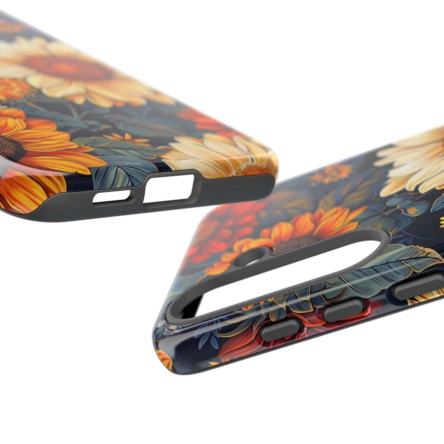 Floral Tough Phone Case | Sunflower Design, iPhone Cover, Protective Case, Gifts for Her, Floral Phone Accessory