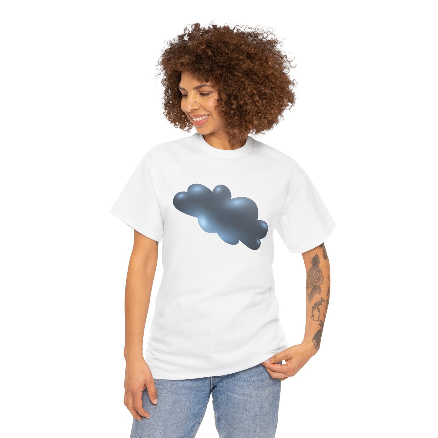 Unisex Heavy Cotton Tee - Serene Cloudscape - Dreamy Cloud