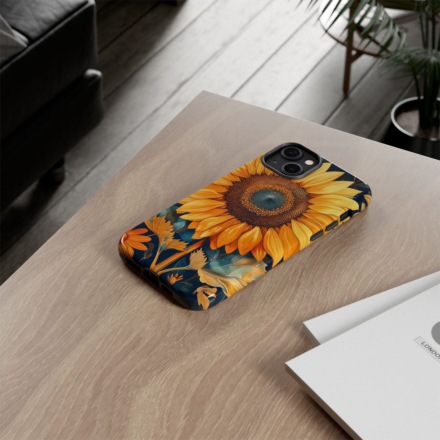 Sunflower Phone Case - Floral Design for Nature Lovers, Cute Spring Accessory, Gift for Her, Eco-Friendly Cover