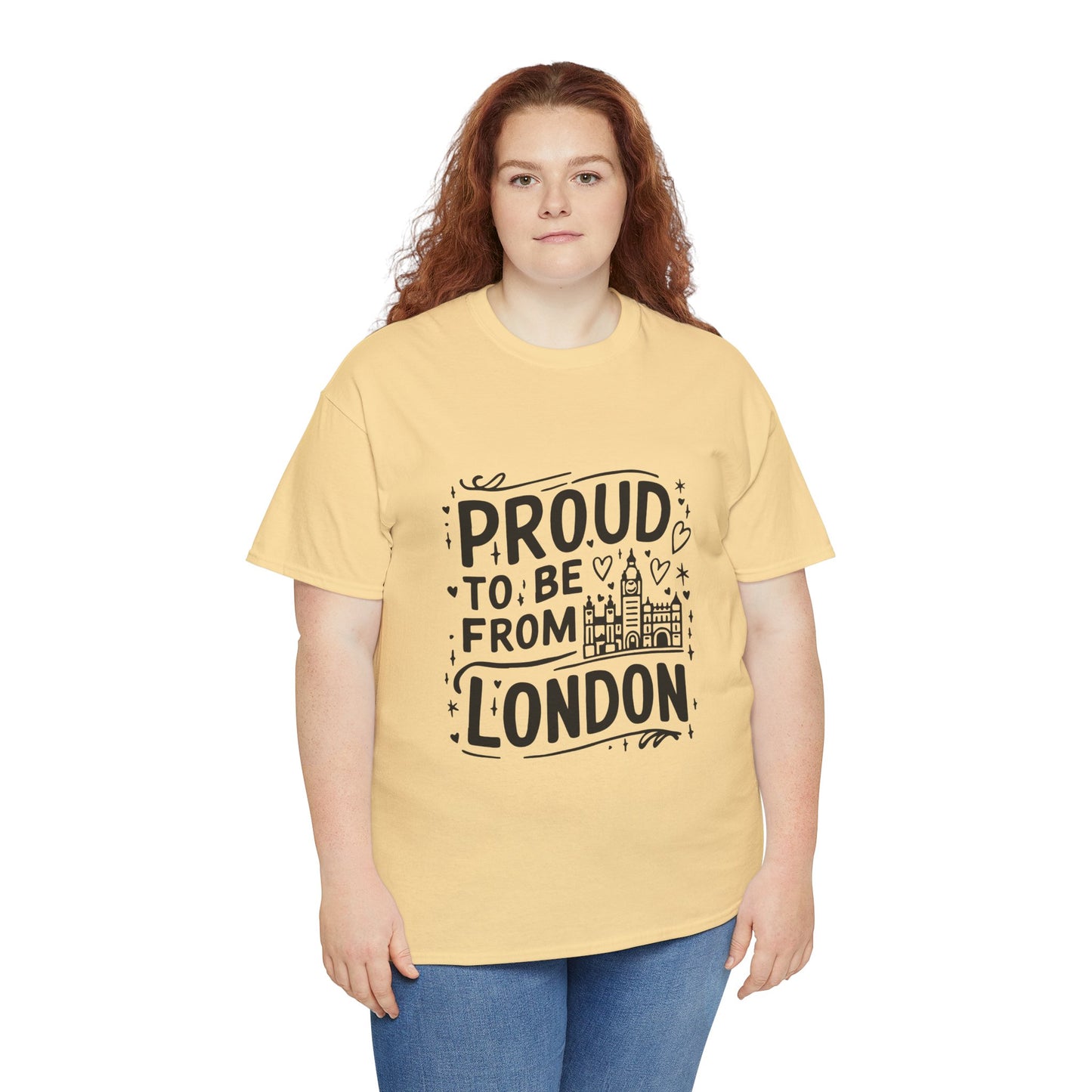 Unisex Heavy Cotton Tee - Proud to be from London
