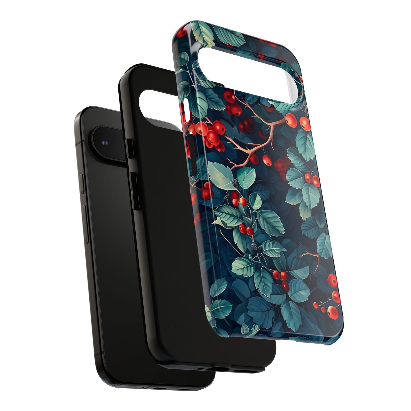 Berry Blossom Phone Case - Nature Lover's Gift, Floral Design, Cute Accessory for Spring, Unique Tech Cover, Perfect for Holidays