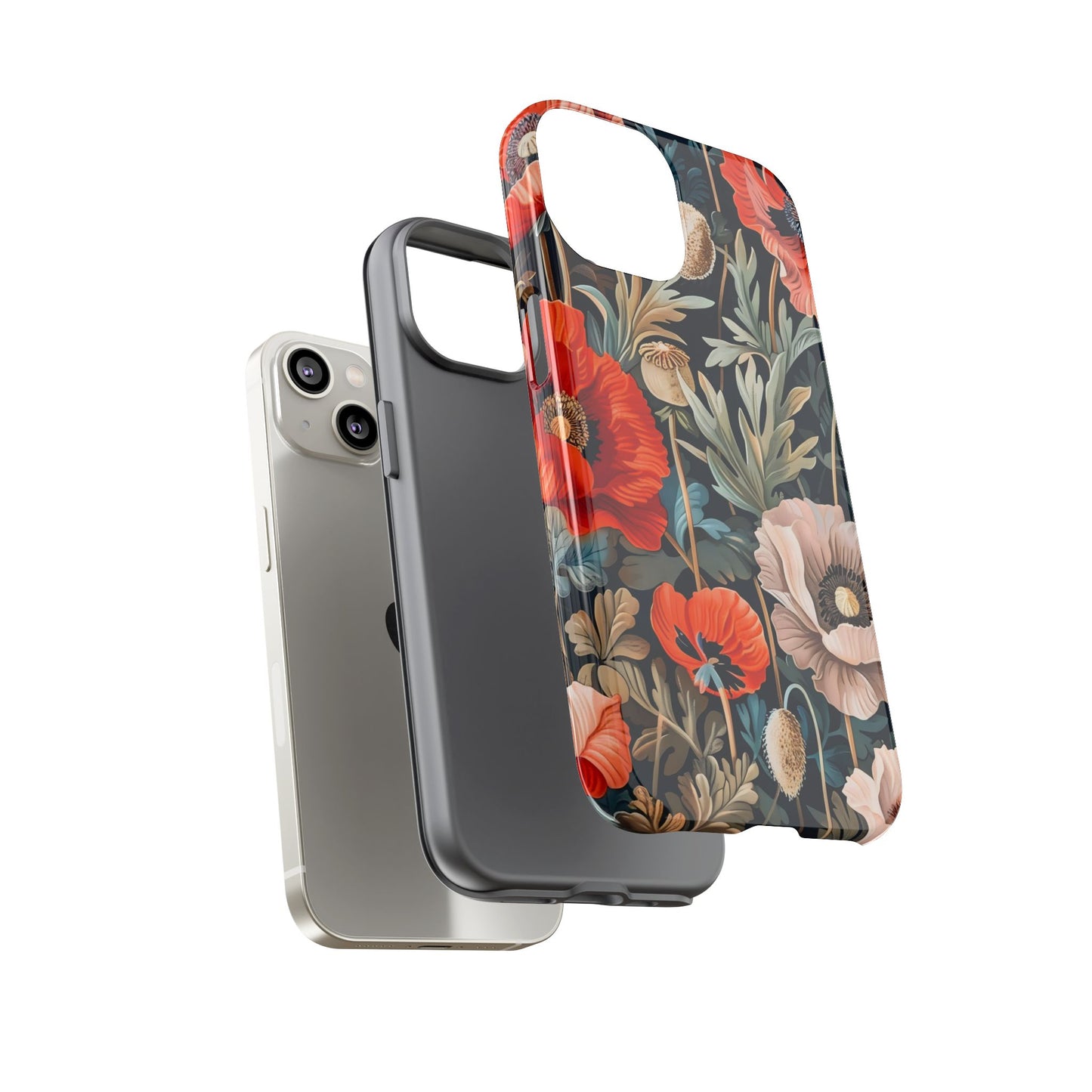 Floral Phone Case - Tough Cases, Flower Design, Chic Tech Accessories, Stylish Gifts, Unique Phone Protectors