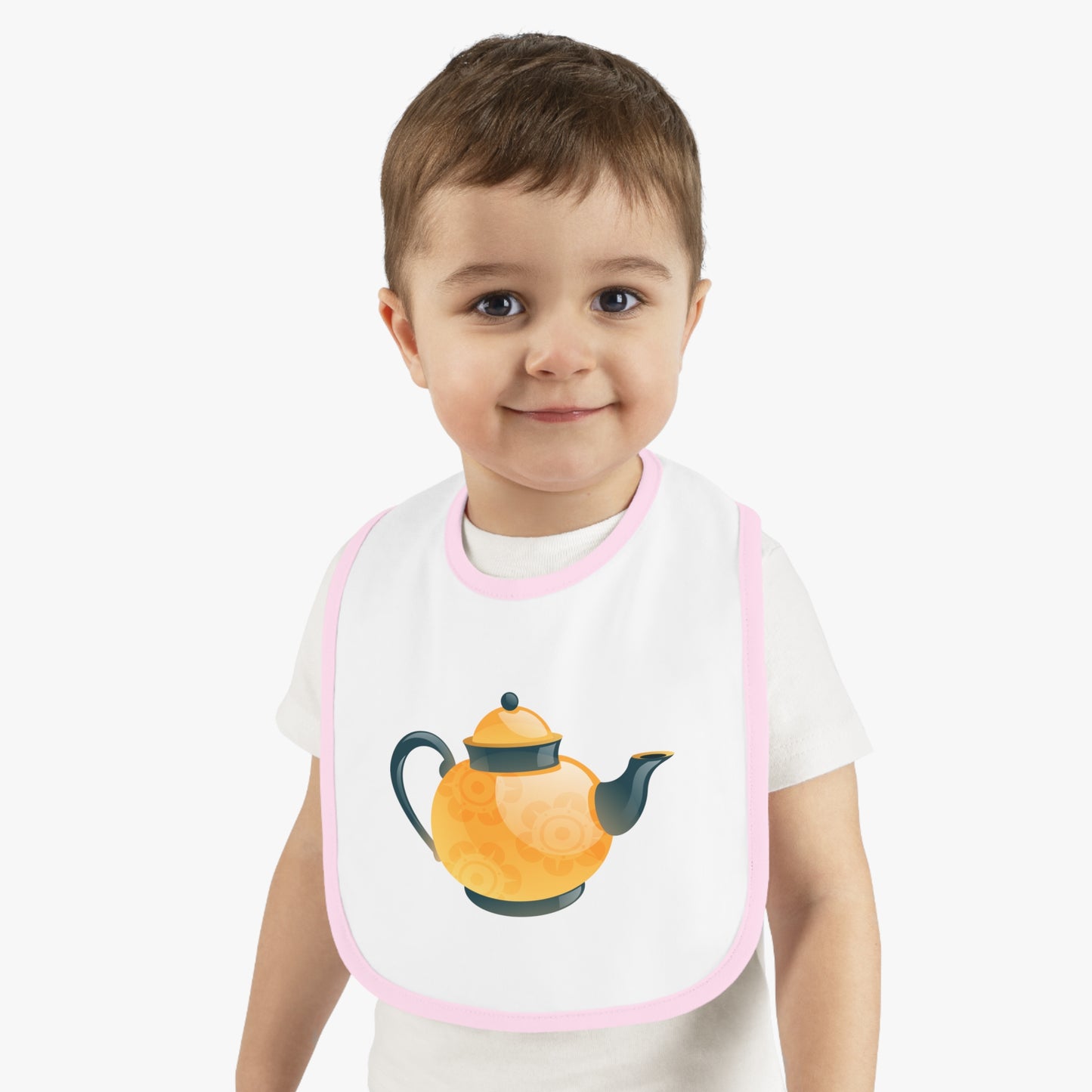 Adorable Baby Bib with Teapot Design, Cute Feeding Accessories, Baby Shower Gift, Toddler Bib, Newborn Essentials