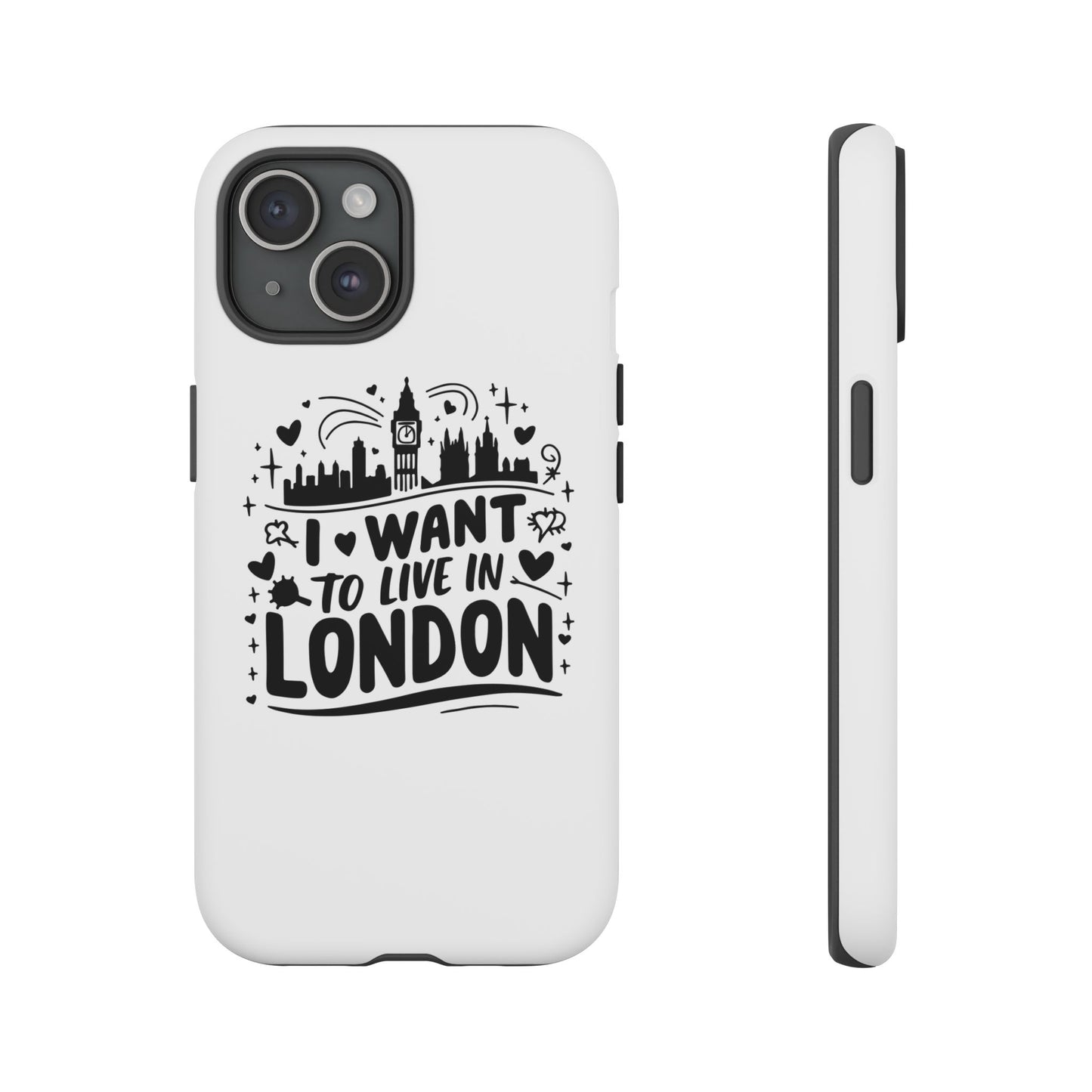 London City iPhone Case, Tough Phone Cover, Travel Gift, London Souvenir, Adventure Accessory, Wanderlust Decor