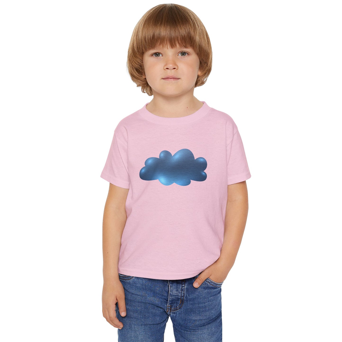 Cute Cloud Design Toddler T-Shirt for Playful Kids