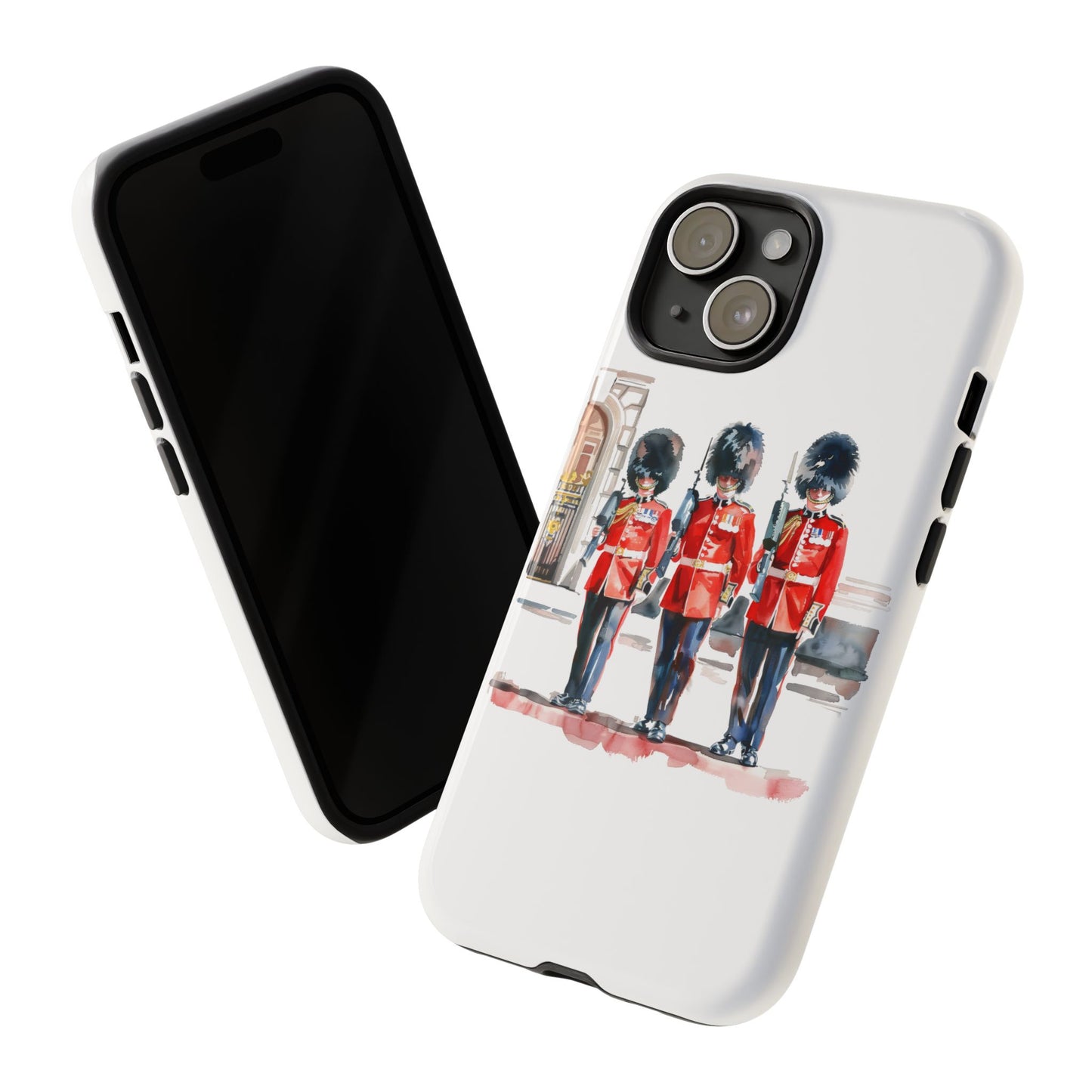 Phone Case with Royal Guard Design, Unique Cell Cover, London Souvenir, Tough Phone Case, Gift for Travelers, Stylish Street Photography
