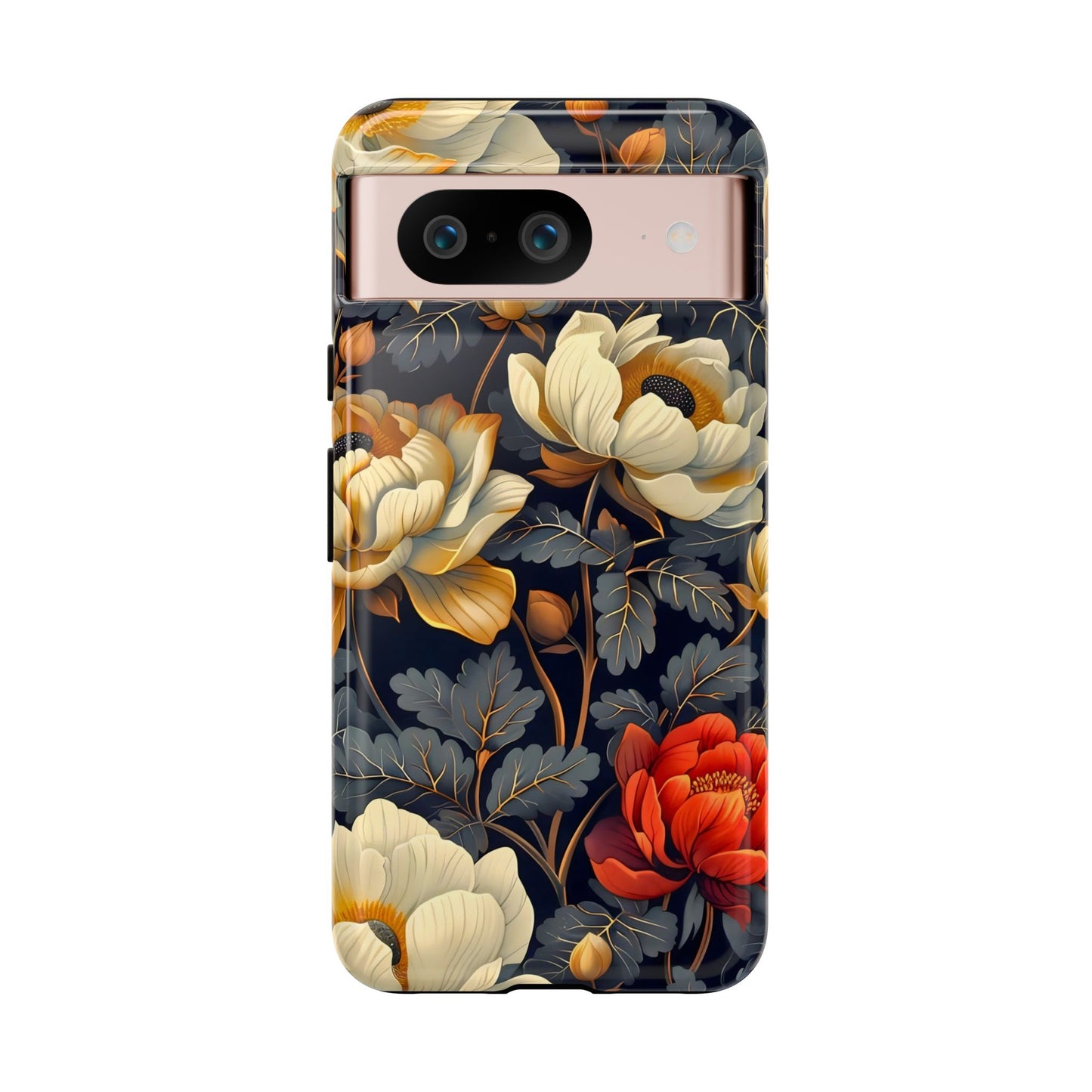 Floral Phone Case - Tough Cases, Stylish Mobile Cover, Flower Design, Holiday Gift, Trendy Accessory, Eco-Friendly Case