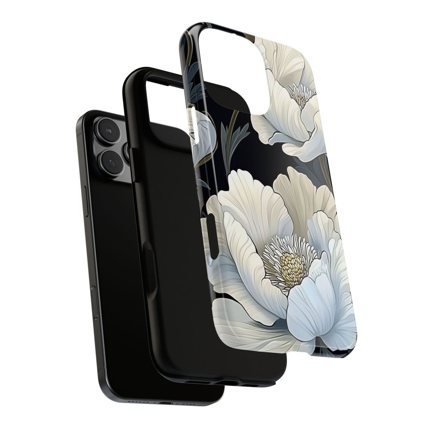 Floral Phone Case, Tough Cases for Women, Stylish Phone Cover, Floral Design Phone Protector, Nature Inspired Tech Accessories