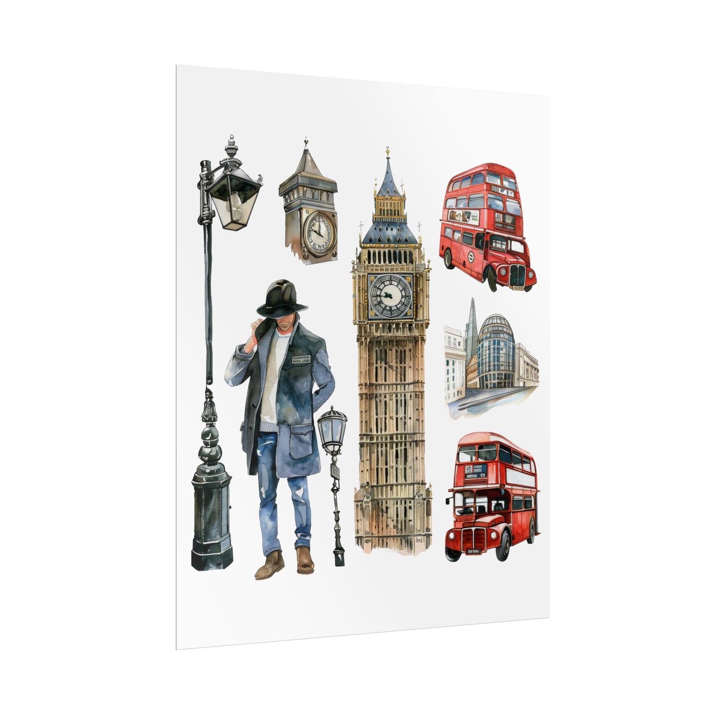 London themed Rolled Posters