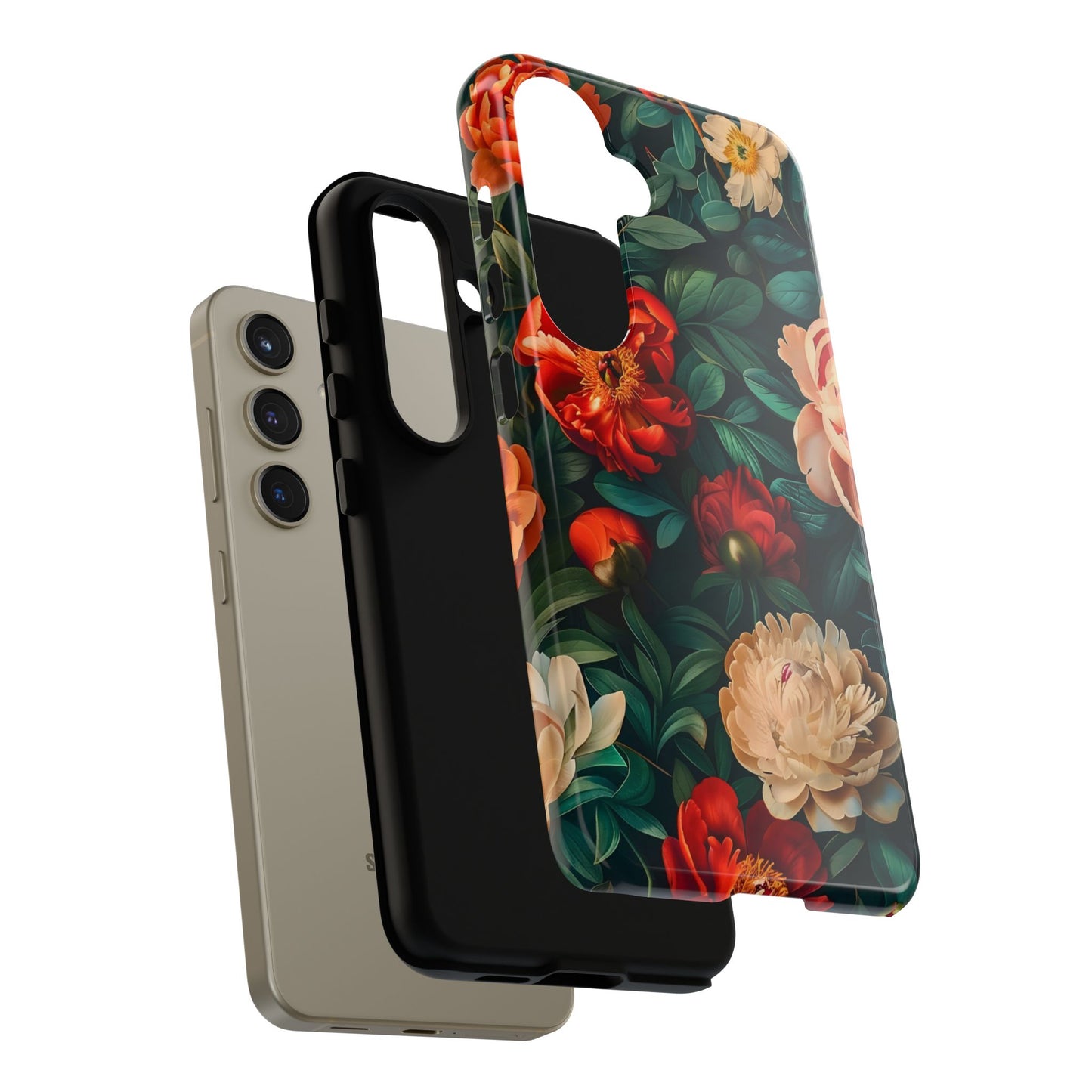 Floral Phone Case - Tough Cases, Vibrant Protection, Gift for Her, Cute Floral Design, Trendy Accessory, Perfect for Spring