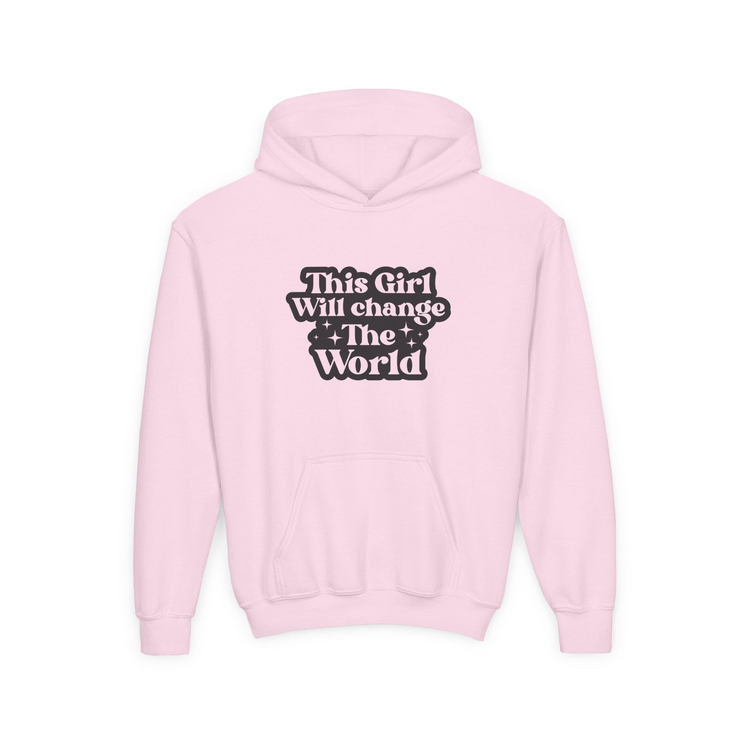 Inspiring Youth Hooded Sweatshirt - 'This Girl Will Change The World'