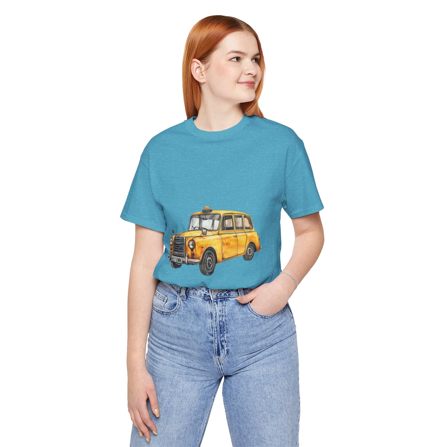 Unisex Jersey Short Sleeve Tee - Trendy British Vintage Car