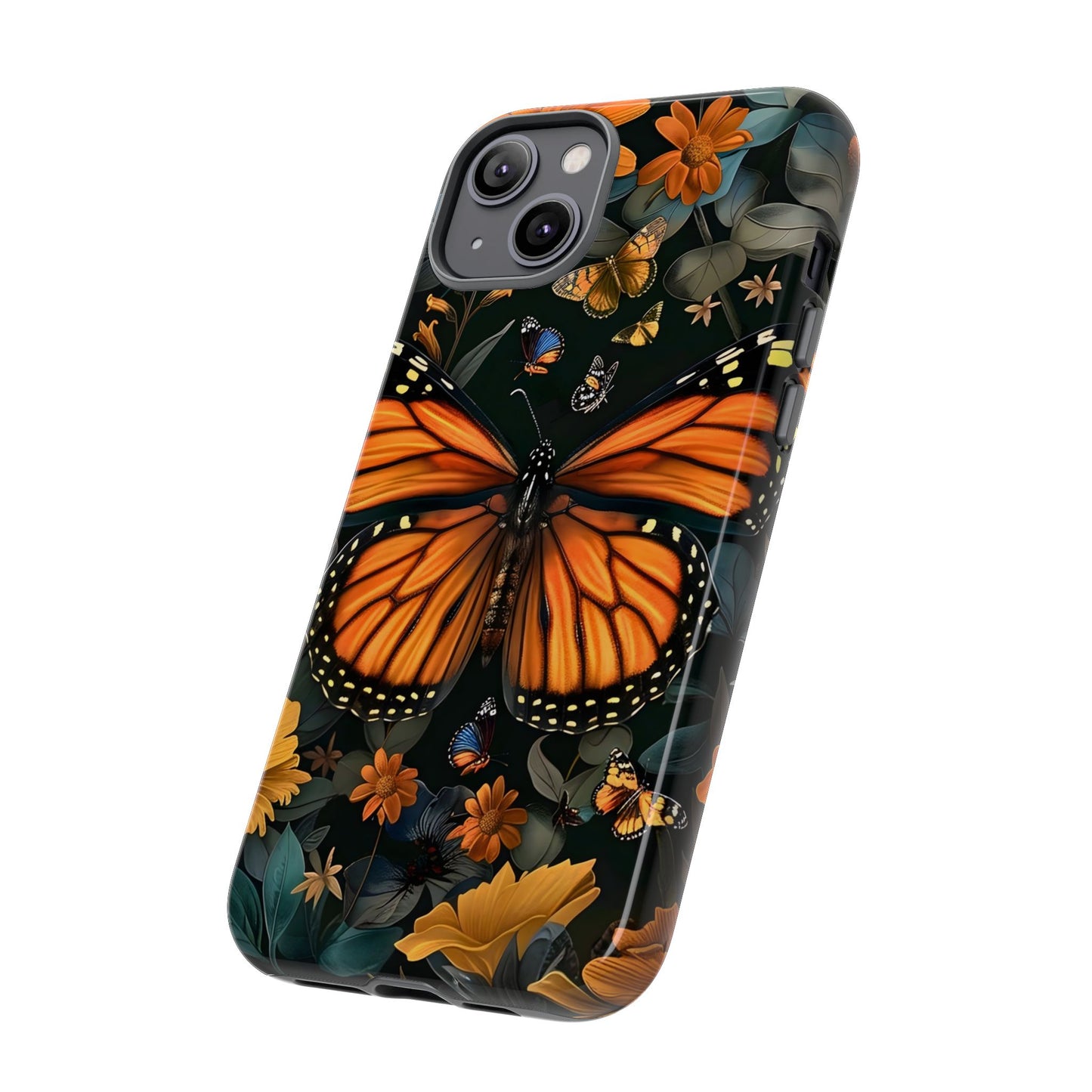 Monarch Butterfly Phone Case, Tough Cases, Nature Lover Gift, Floral Mobile Cover, Eco-Friendly Phone Accessory, Butterfly Design