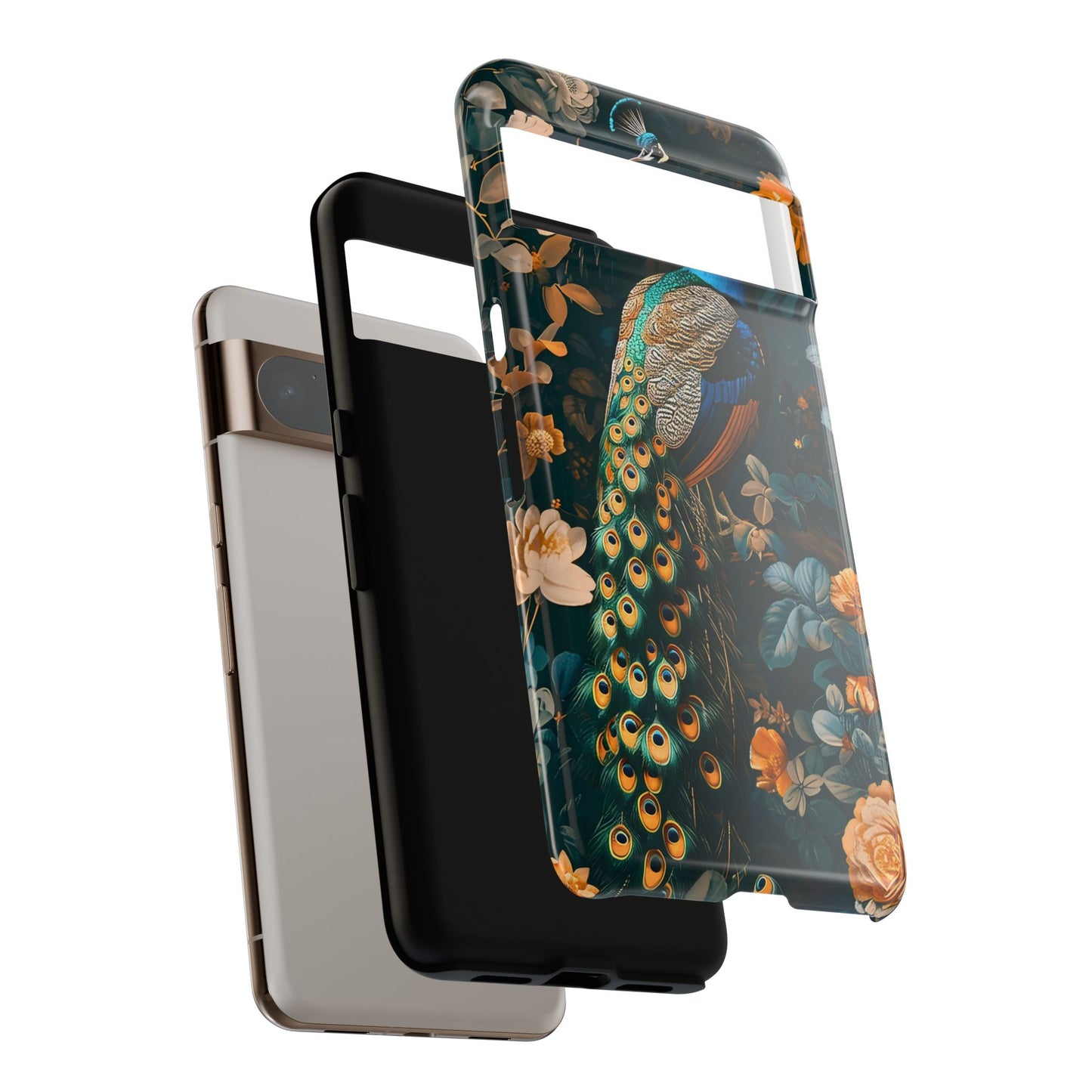 Peacock Phone Case - Elegant Floral Design, Tough Case for Protection, Unique Gift for Nature Lovers, Stylish Accessory, Eco-Friendly
