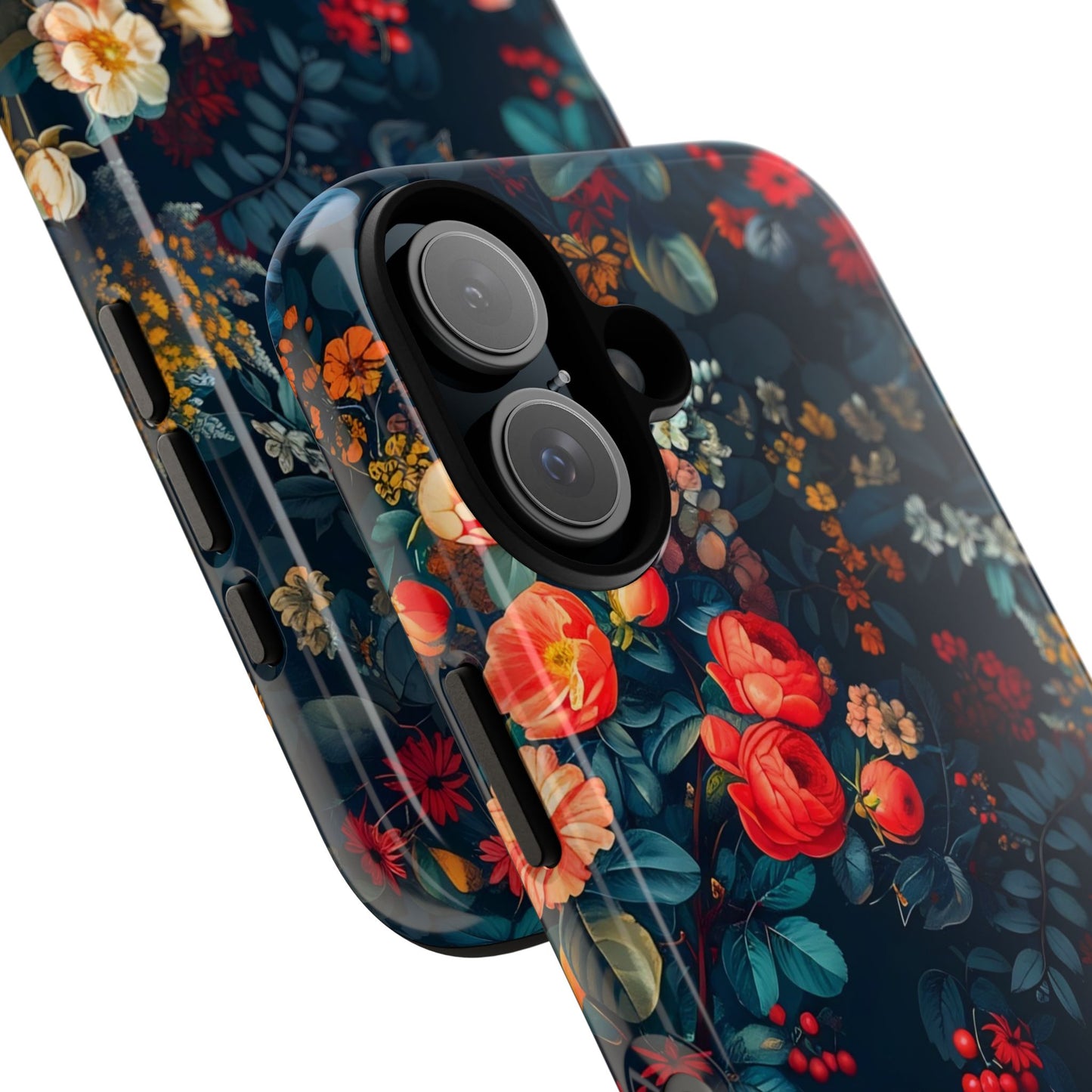 Floral Phone Case - Tough Cases, iPhone Protection, Elegant Floral Design, Gift for Her, Stylish Tech Accessory