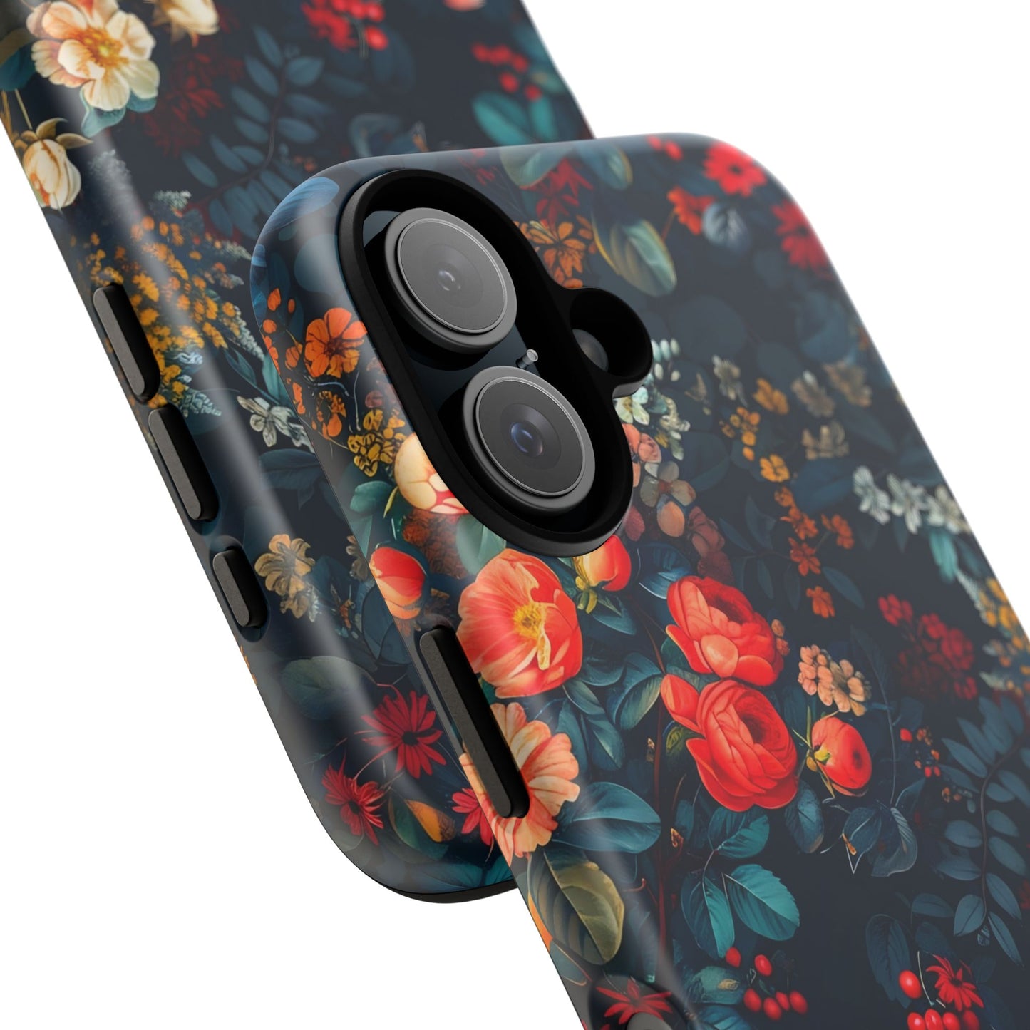Floral Phone Case - Tough Cases, iPhone Protection, Elegant Floral Design, Gift for Her, Stylish Tech Accessory
