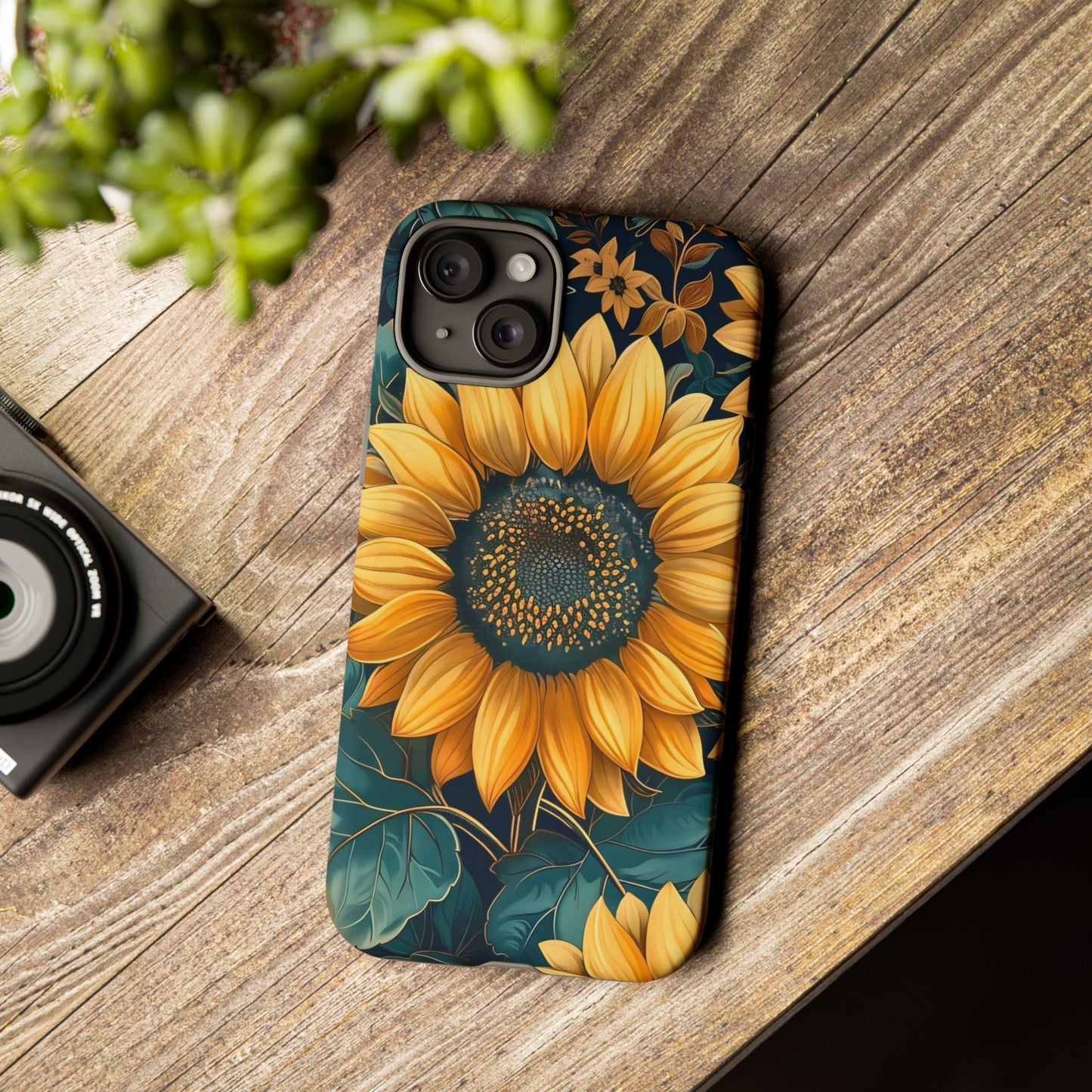 Sunflower Phone Case - Bright Floral Design, Stylish Tough Cover for Sunflower Lovers, Gift for Plant Enthusiasts, Mom Gift, Nature Lovers