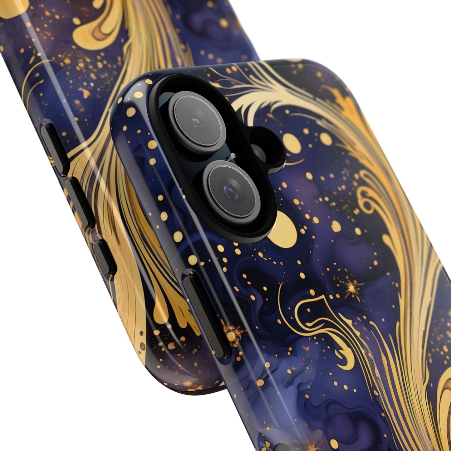 Elegant Floral Phone Case, Tough Cases for Women, Artistic Galaxy Design, Phone Cover for Cosmic Lovers, Unique Gift Idea