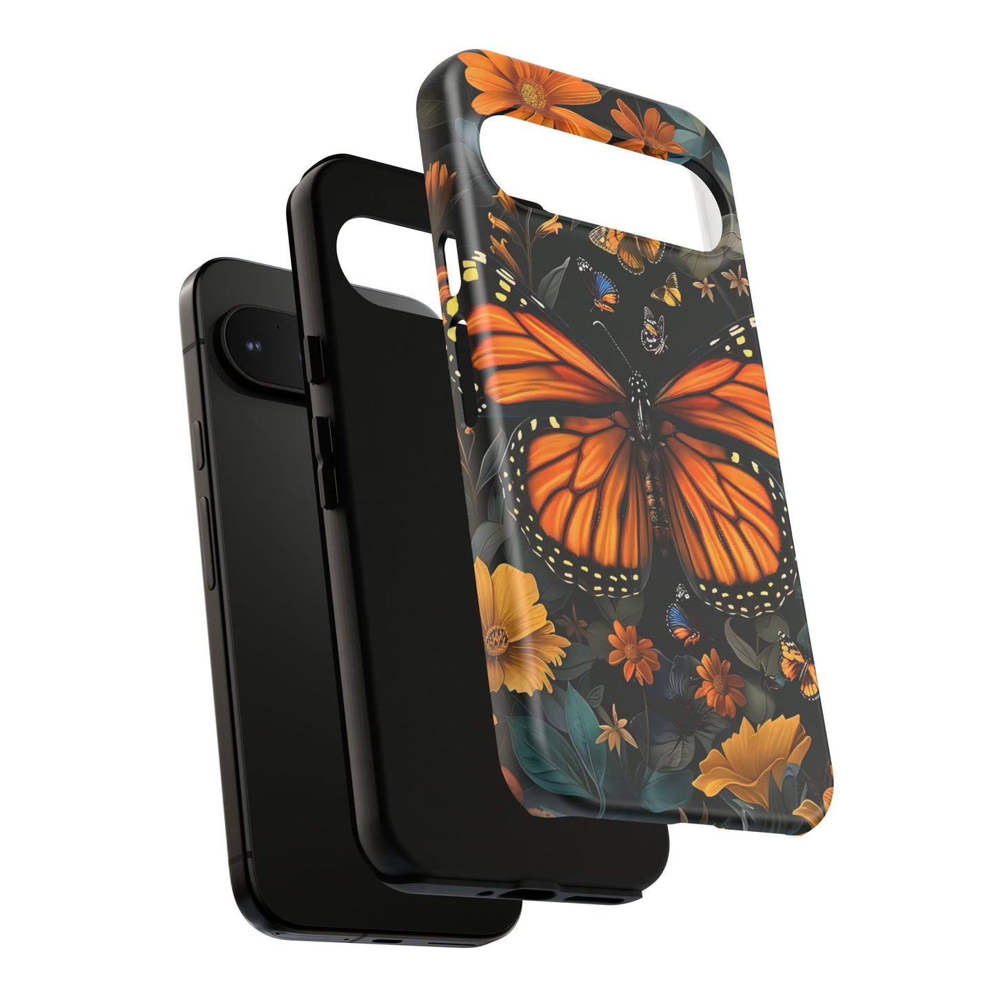 Monarch Butterfly Phone Case, Tough Cases, Nature Lover Gift, Floral Mobile Cover, Eco-Friendly Phone Accessory, Butterfly Design