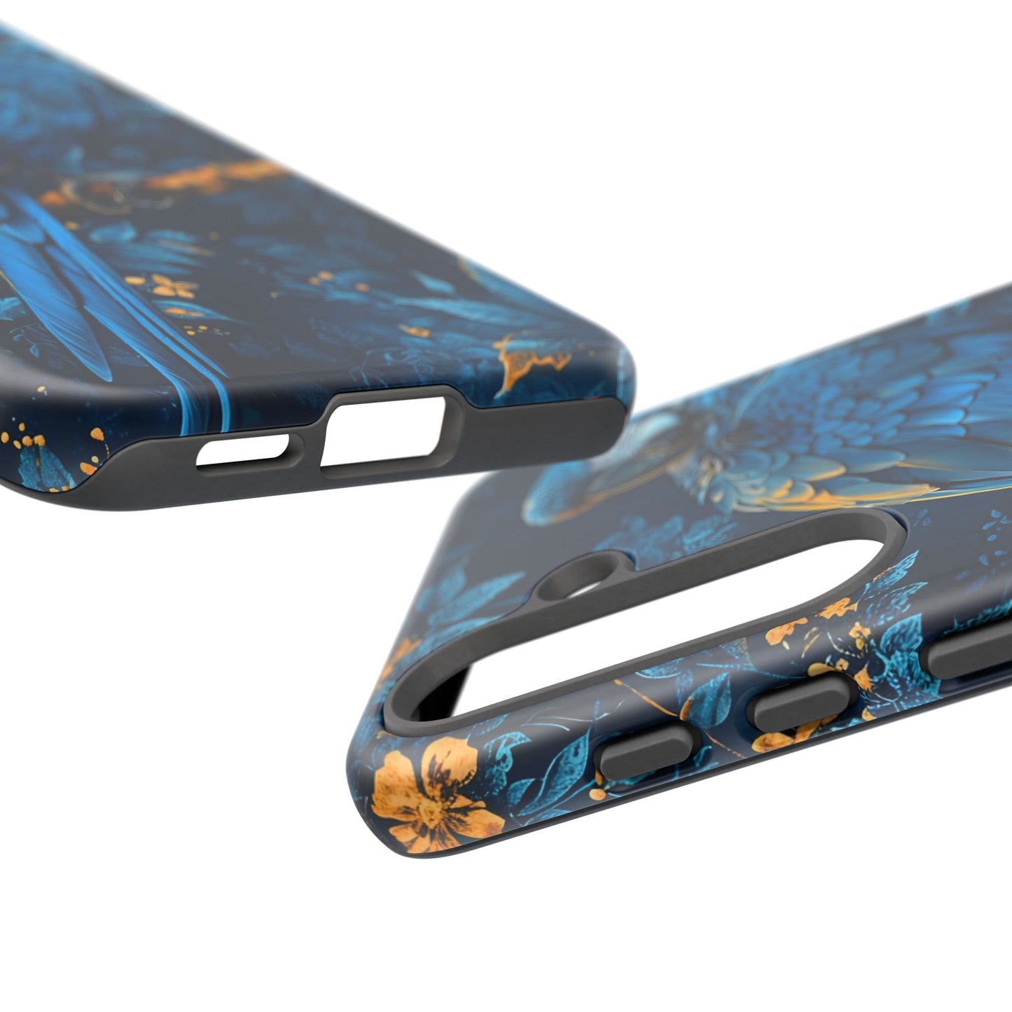 Tough Cases - Vibrant Blue Parrot Phone Case, Tropical Bird Phone Cover, Nature Lover Gift, Eco-Friendly Accessories, Unique Wildlife Decor