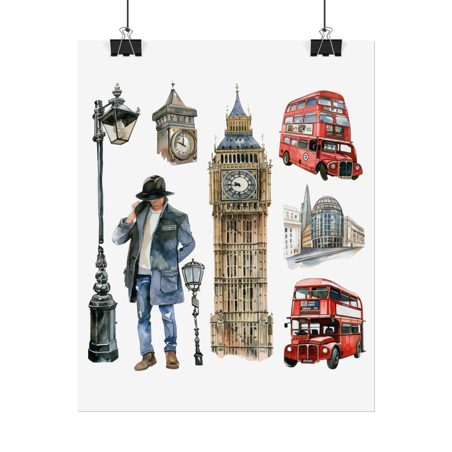 London themed Rolled Posters