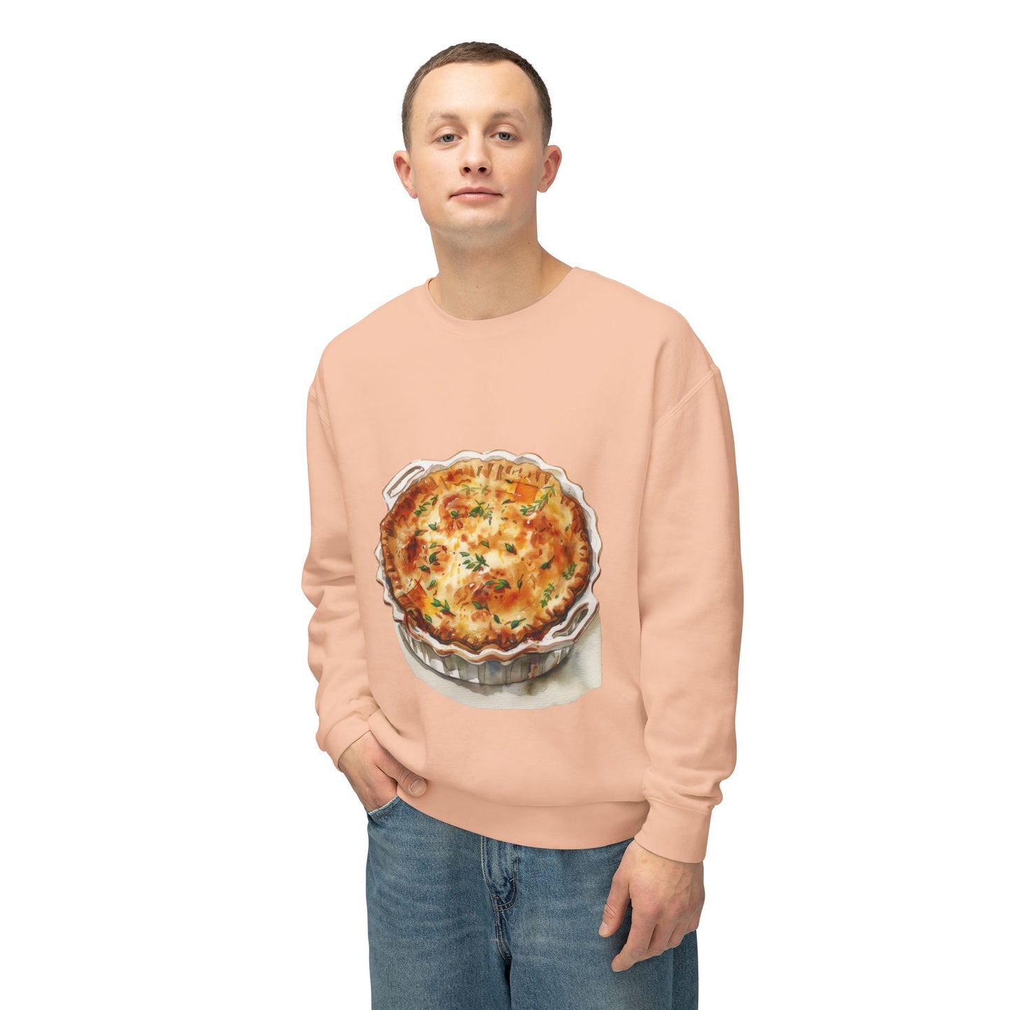 Unisex Lightweight Crewneck Sweatshirt - British Food - Savory Classics and Traditional Delights