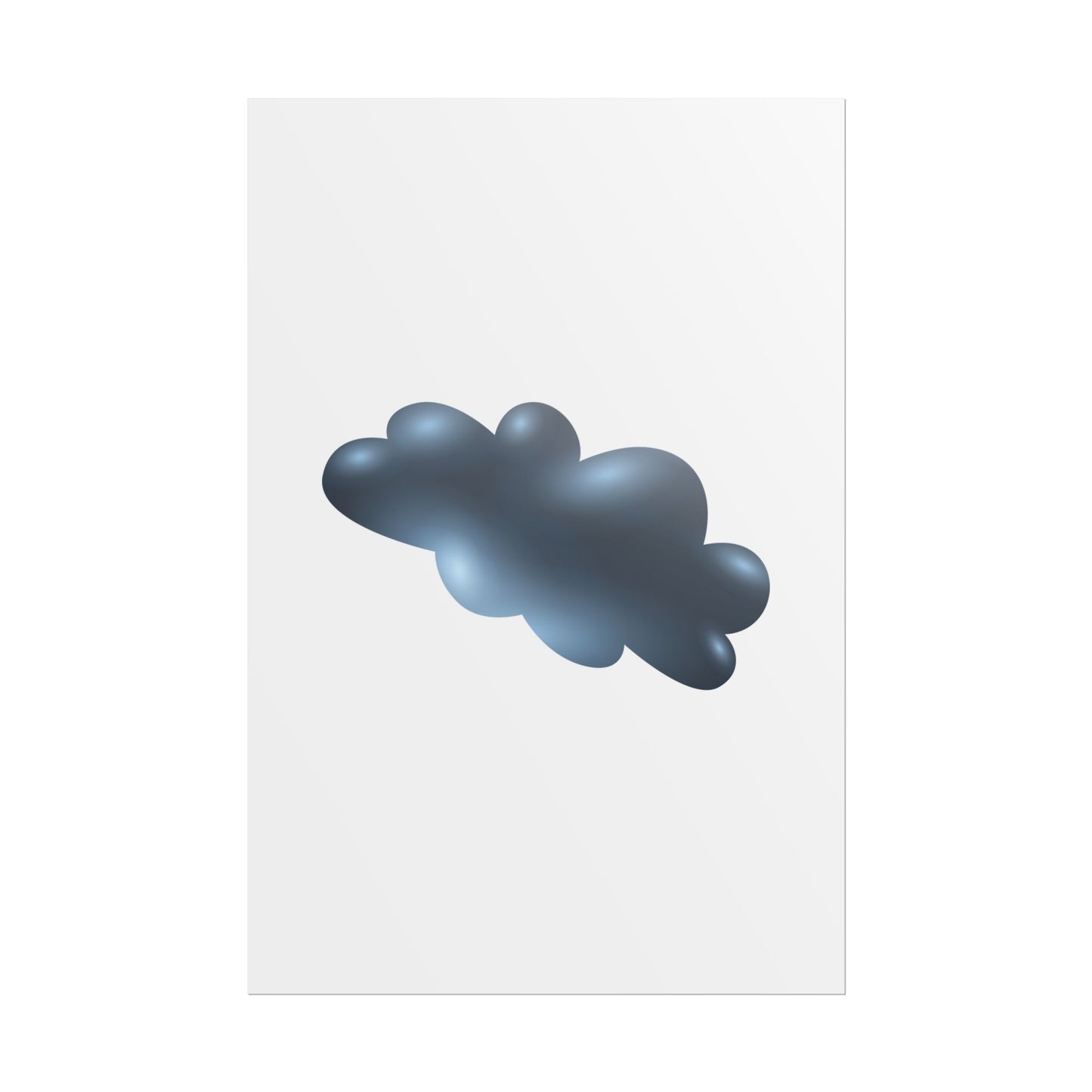 Cloud Art Print, Modern Decor, Minimalist Wall Art, Home Office Decor, Unique Gift, Aesthetic Poster