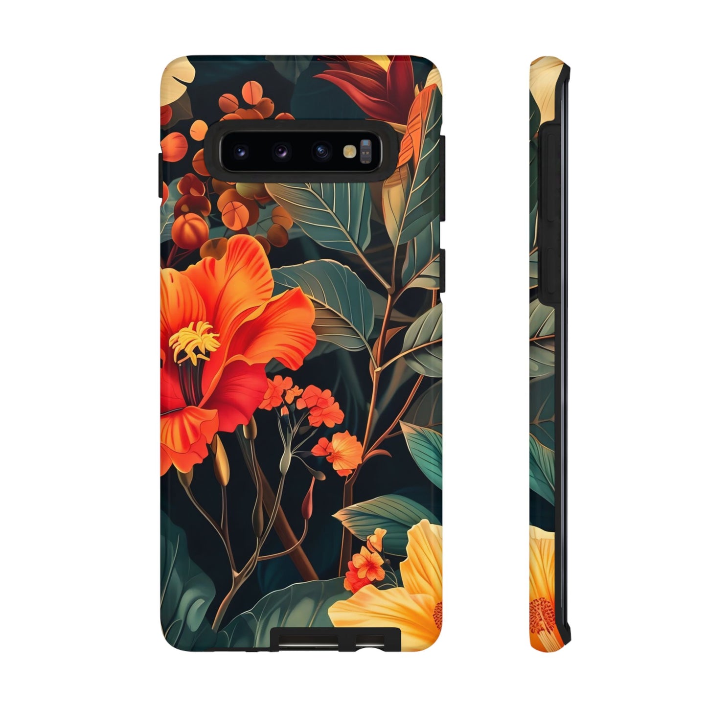 Colorful Floral Phone Case, Tough Cases, Vibrant Smartphone Cover, Gift for Nature Lovers, Summer Vibes, Unique Phone Accessory