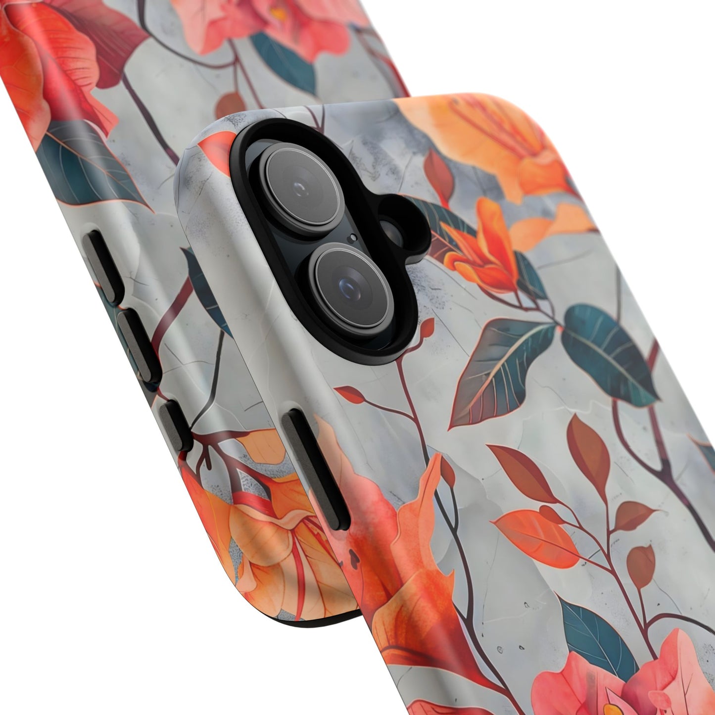 Floral Phone Case, Tough Cases, Flower Power, Gift for Her, Decorative Phone Cover, Trendy Accessories, Everyday Style