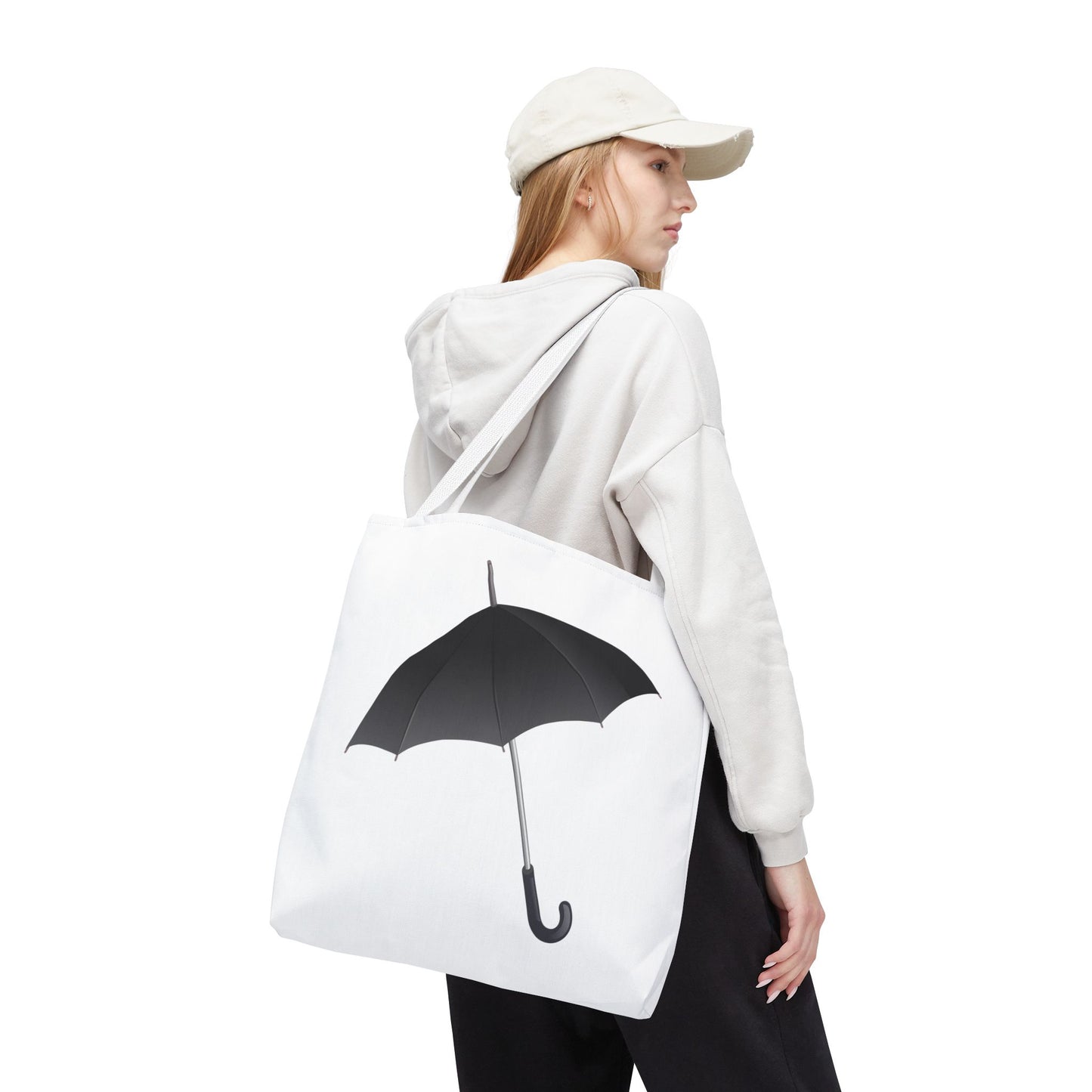 Stylish Umbrella Tote Bag, Unique Shopper, Gift for Her, Rainy Day Essential, Eco-Friendly Bag, Everyday Use