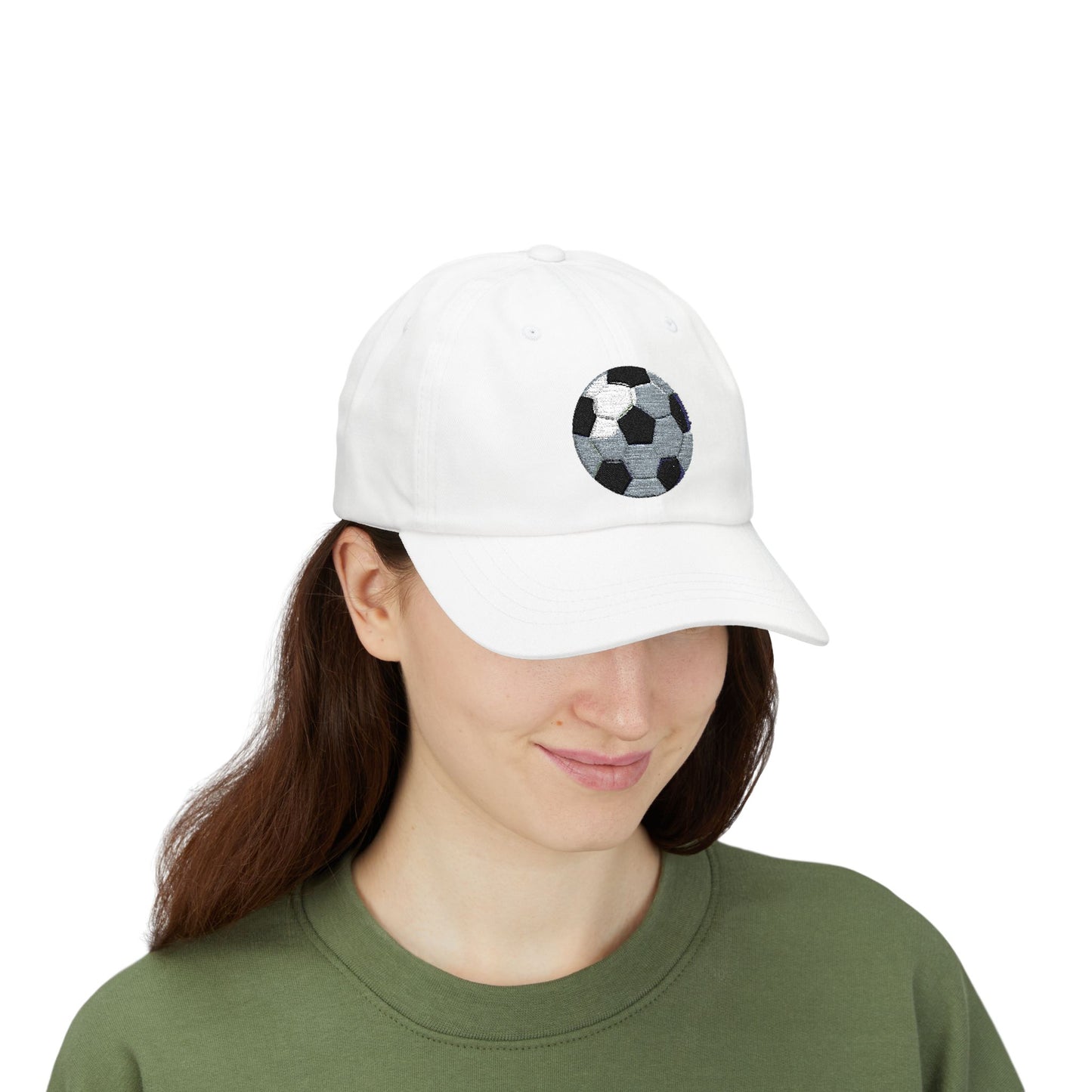 Soccer Dad Cap | Classic White Dad Hat, Sports Fan Gift, Casual Summer Accessory, Father's Day, Outdoor Activities