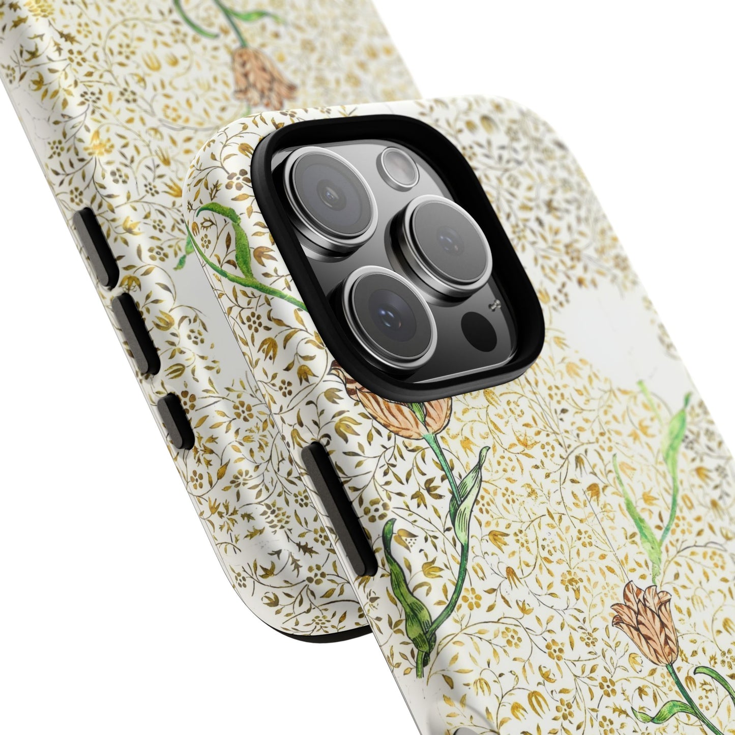 Elegant Floral Phone Case, Tough Cases for iPhone, Stylish Smartphone Cover, Protection with Floral Art, Unique Gift for Her